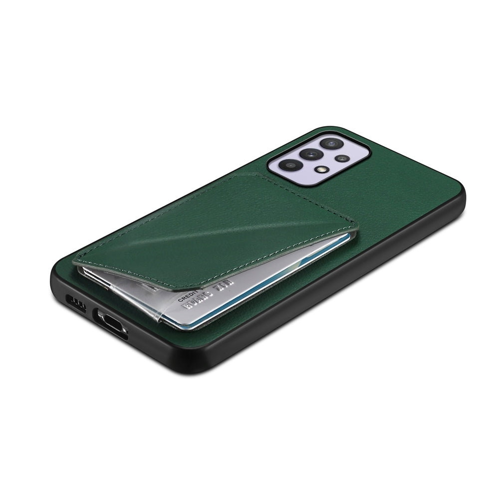 Samsung Galaxy A32 5G Calf Texture Leather Case with Dual Card Slots and Stand Function