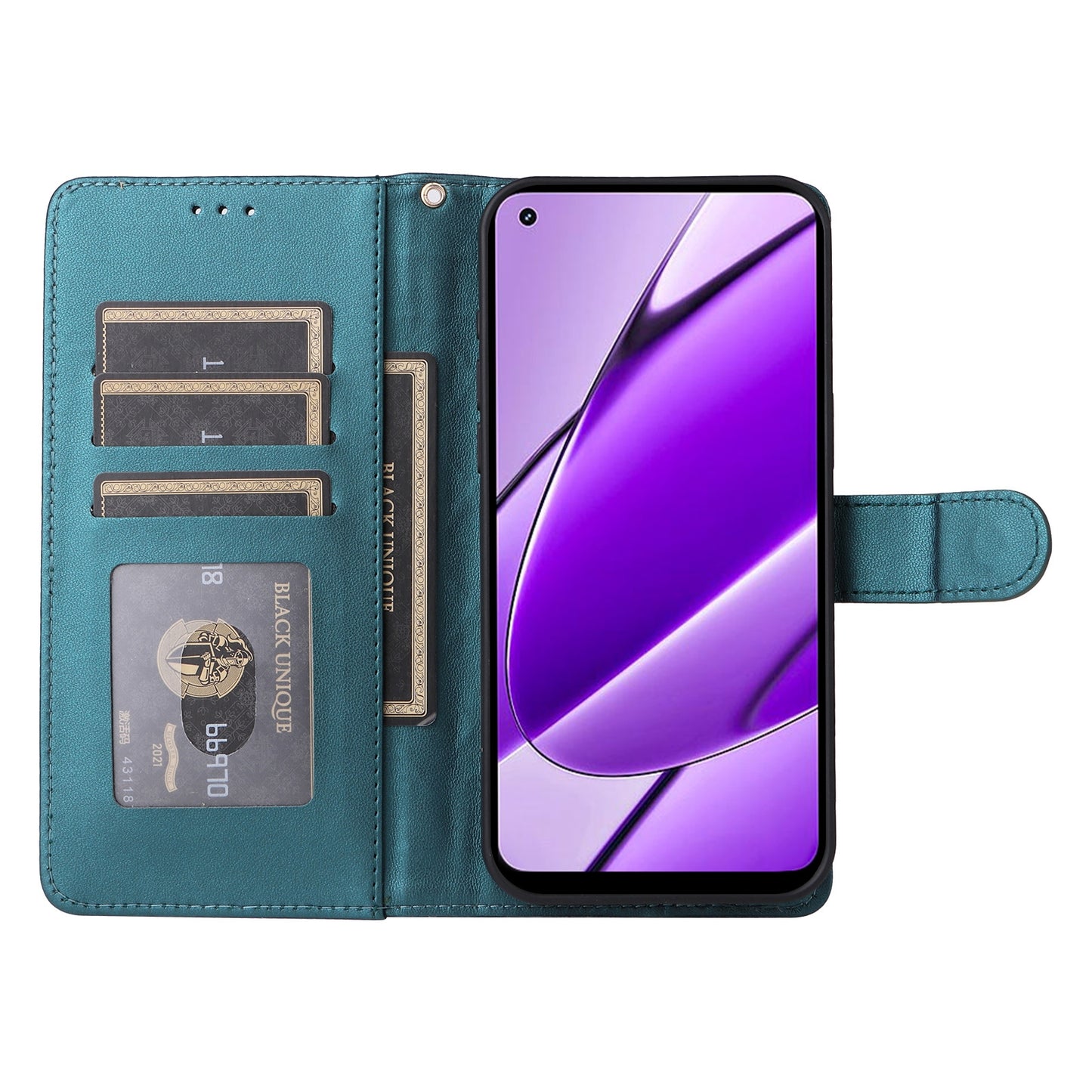 Realme 11 4G Diamond Lattice Leather Flip Phone Case - Durable and Convenient Holder with Precision Cutouts