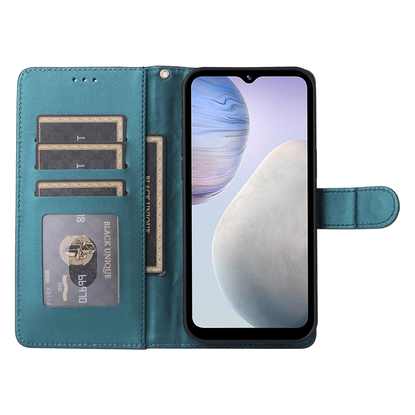 vivo Y02 Diamond Lattice Leather Flip Phone Case - Durable and Convenient Holder with Precision Cutouts