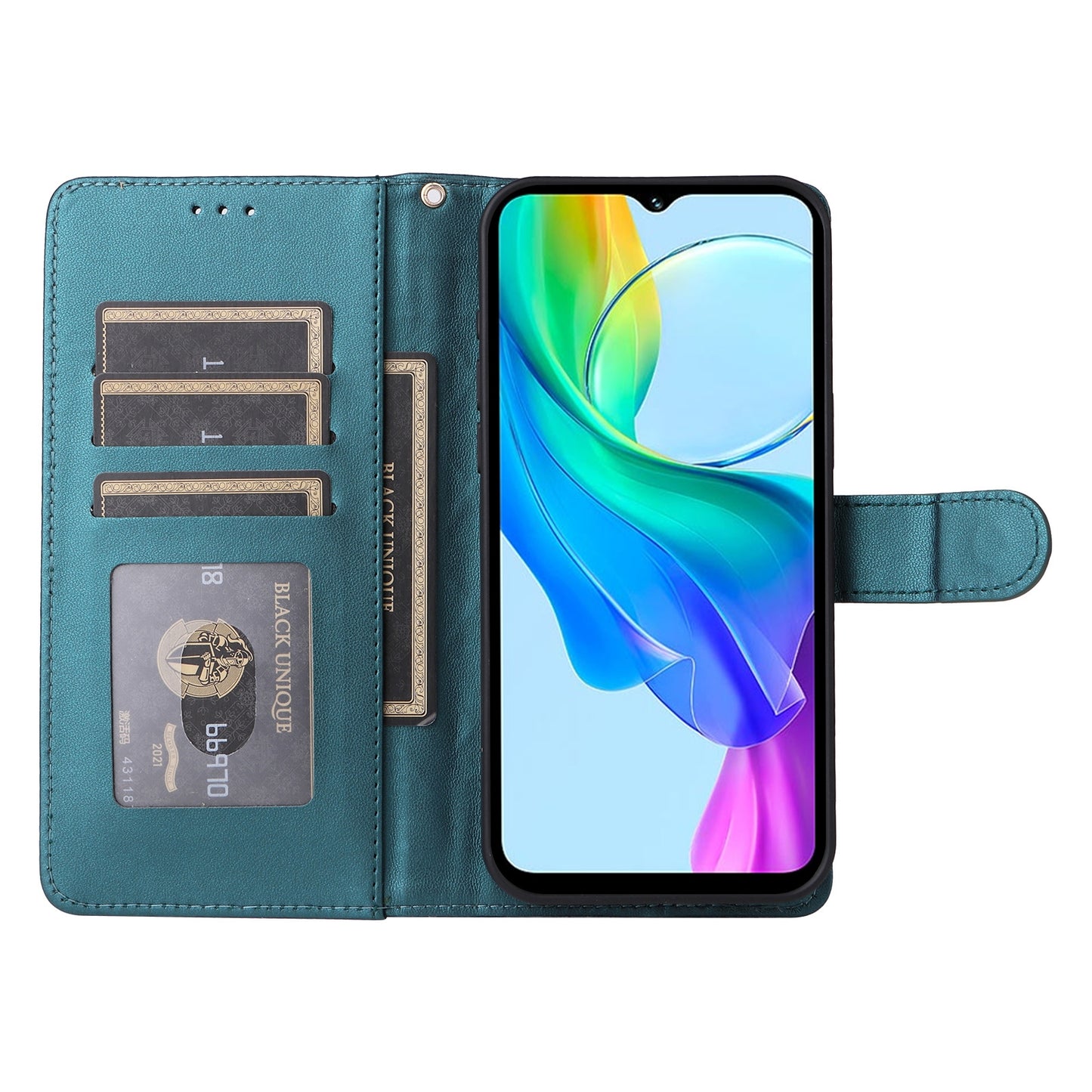 vivo Y03 Diamond Lattice Leather Flip Phone Case - Durable and Convenient Holder with Precision Cutouts