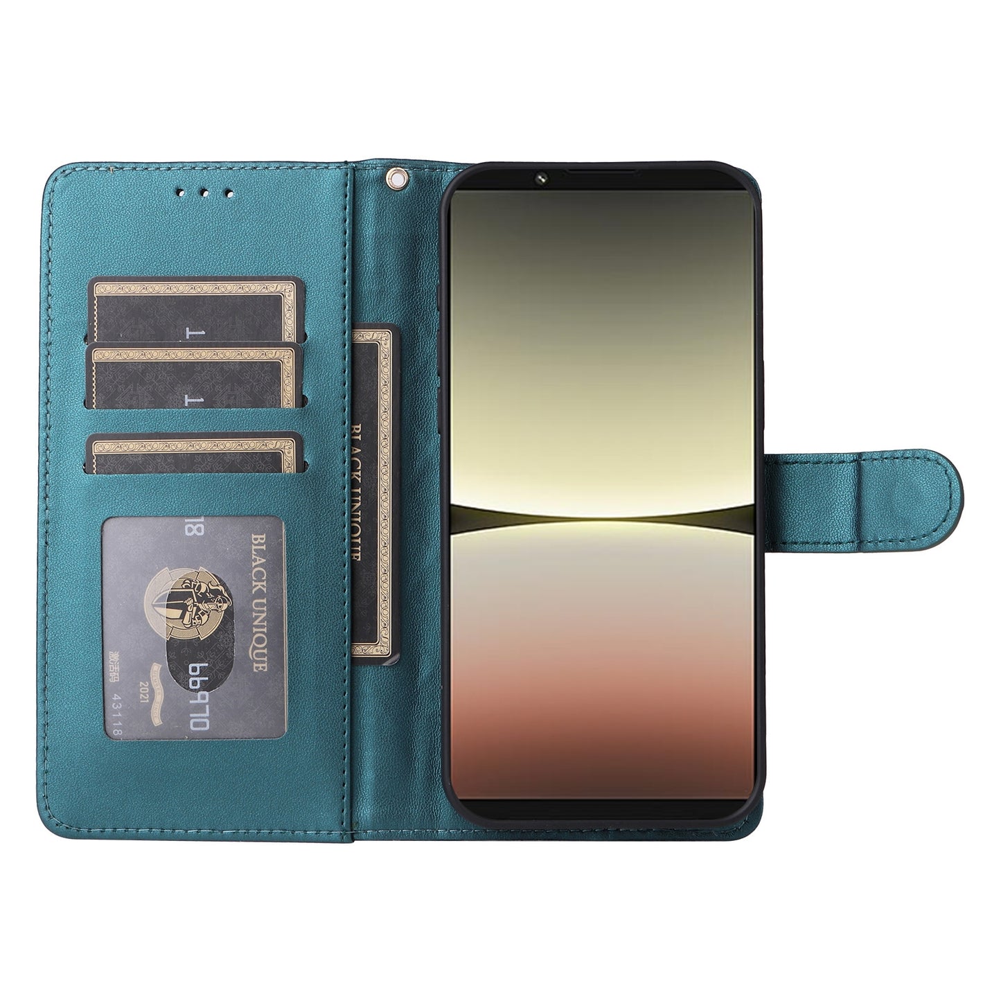 Sony Xperia 5 IV Diamond Lattice Leather Flip Phone Case - Durable and Convenient Holder with Precision Cutouts