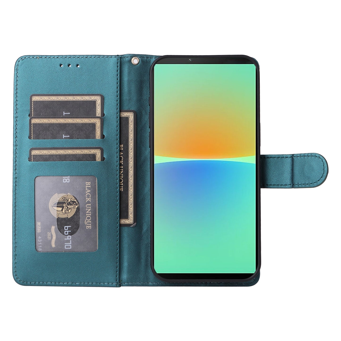 Sony Xperia 10 IV Diamond Lattice Leather Flip Phone Case - Durable and Convenient Holder with Precision Cutouts