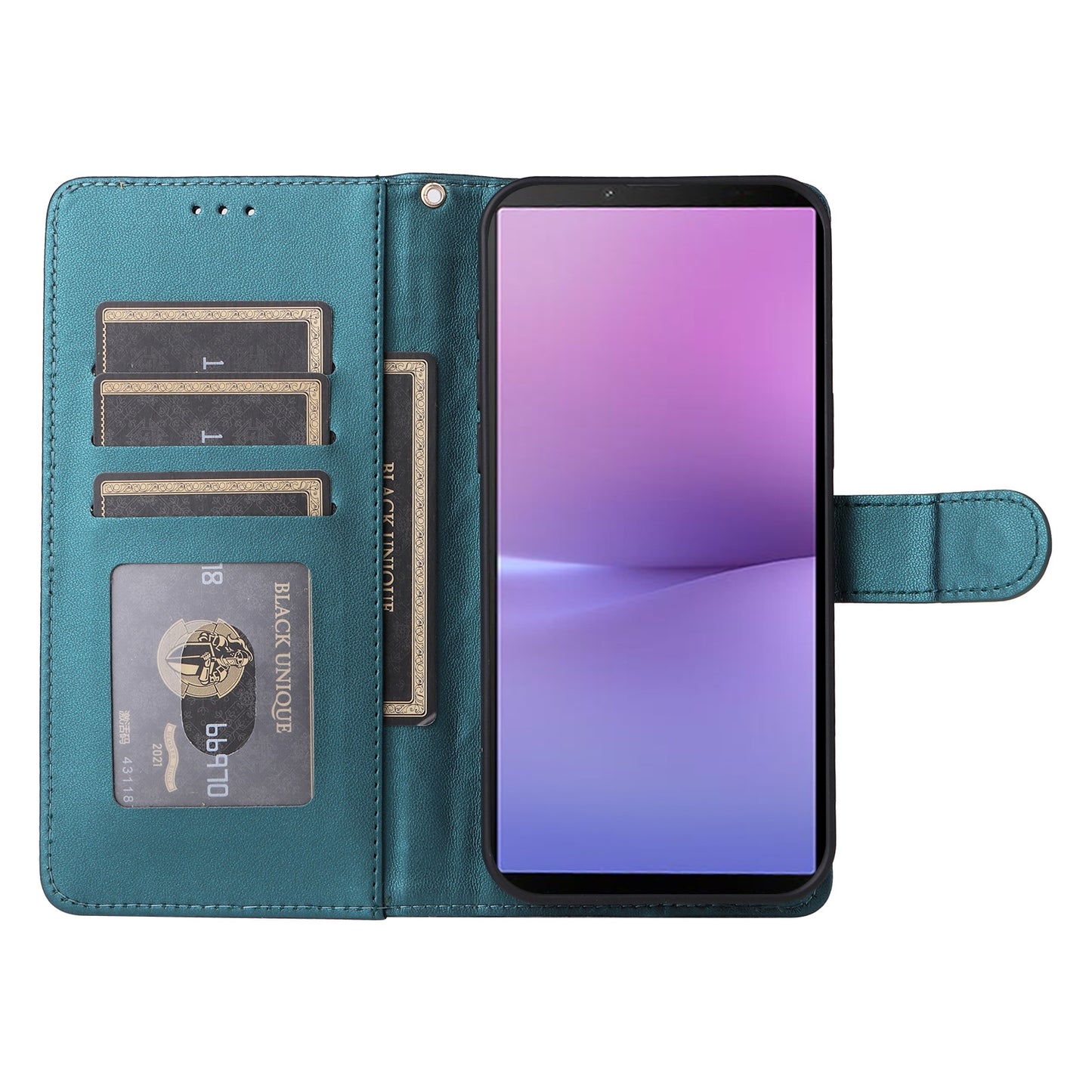Sony Xperia 10 V Diamond Lattice Leather Flip Phone Case - Durable and Convenient Holder with Precision Cutouts