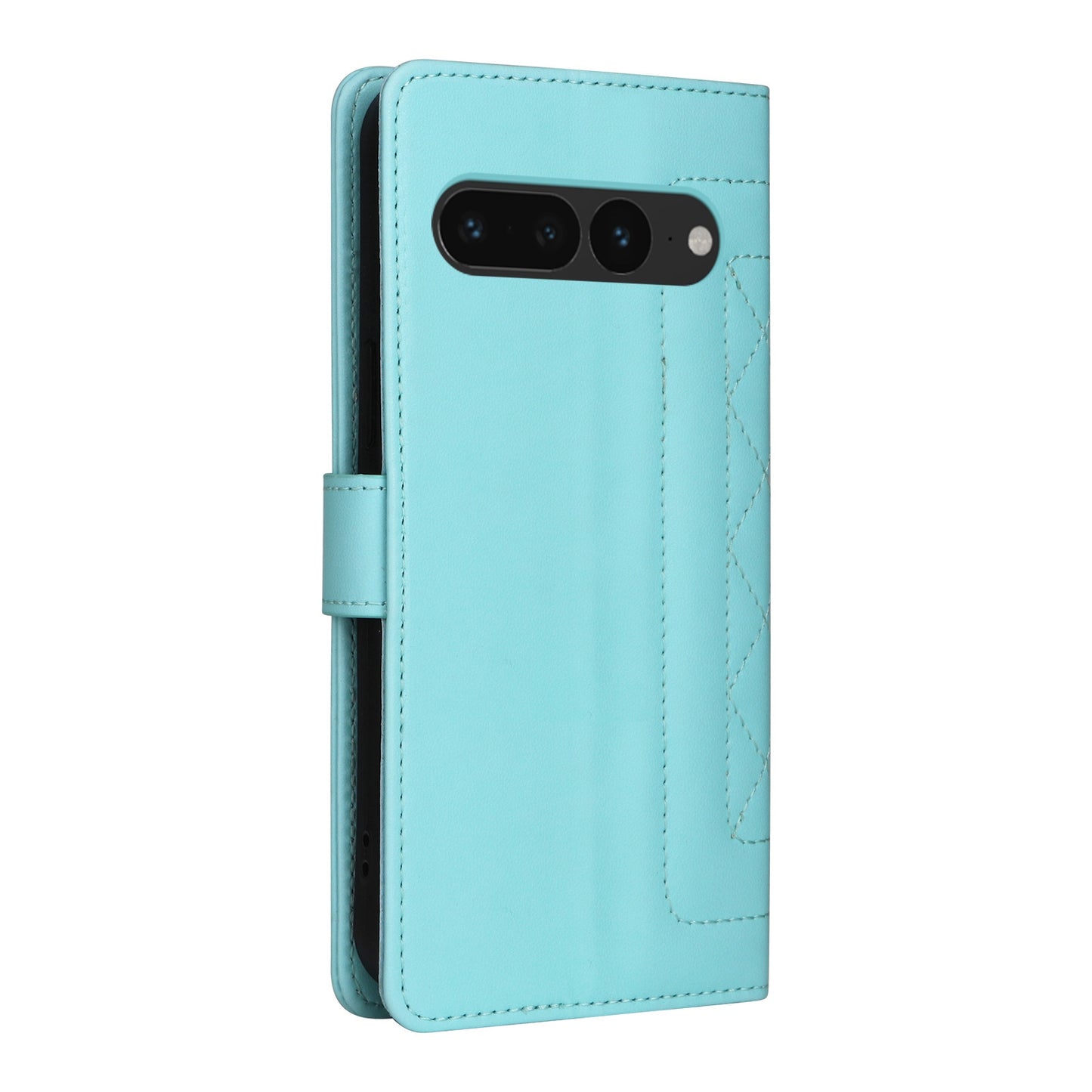 Google Pixel 7 Pro Diamond Lattice Leather Flip Phone Case - Durable and Convenient Holder with Precision Cutouts