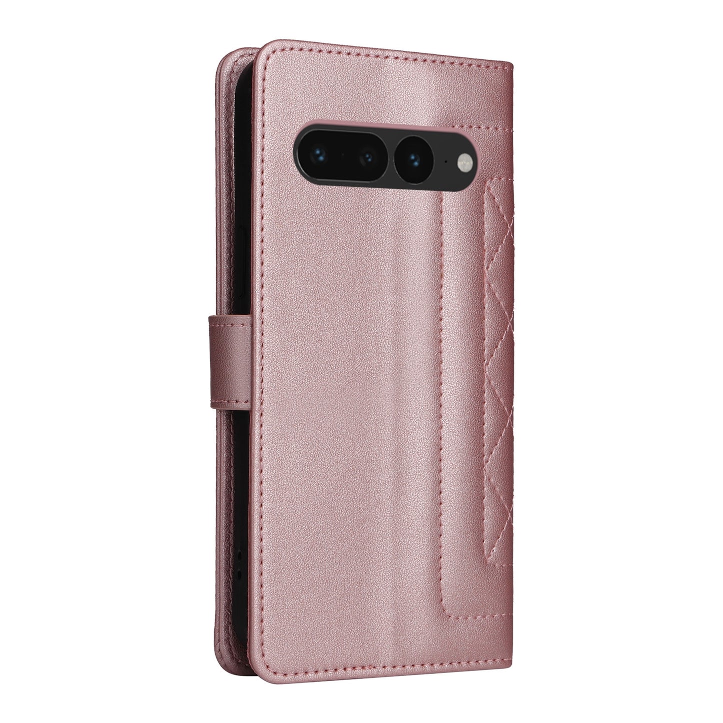 Google Pixel 7 Pro Diamond Lattice Leather Flip Phone Case - Durable and Convenient Holder with Precision Cutouts