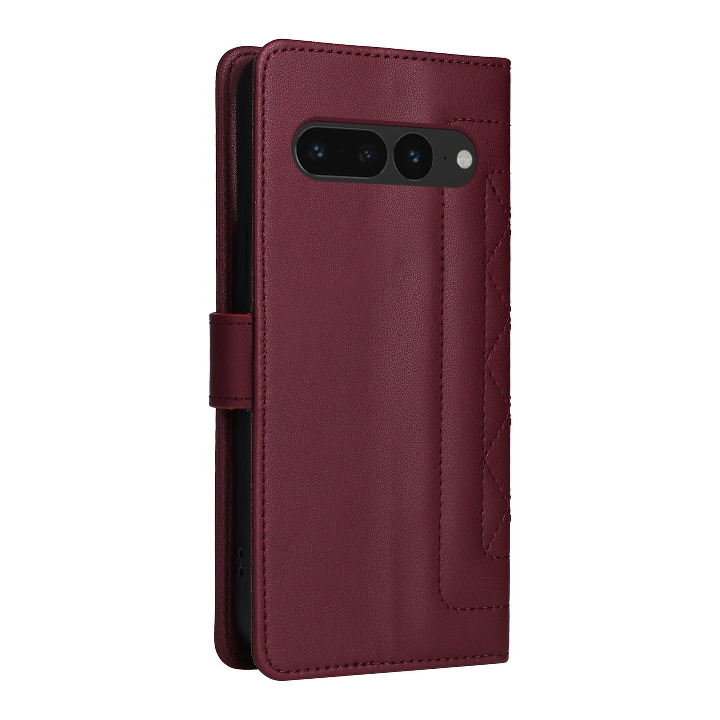 Google Pixel 7 Pro Diamond Lattice Leather Flip Phone Case - Durable and Convenient Holder with Precision Cutouts