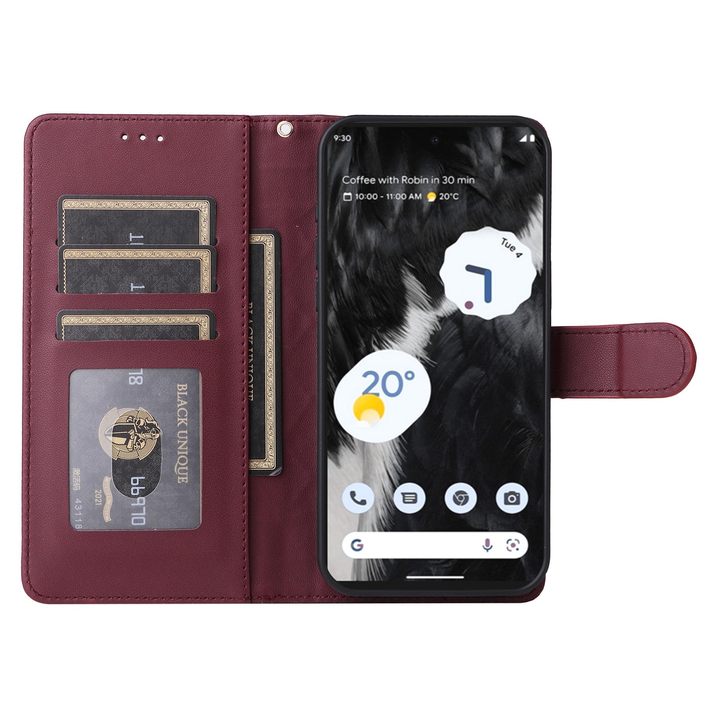 Google Pixel 7 Pro Diamond Lattice Leather Flip Phone Case - Durable and Convenient Holder with Precision Cutouts