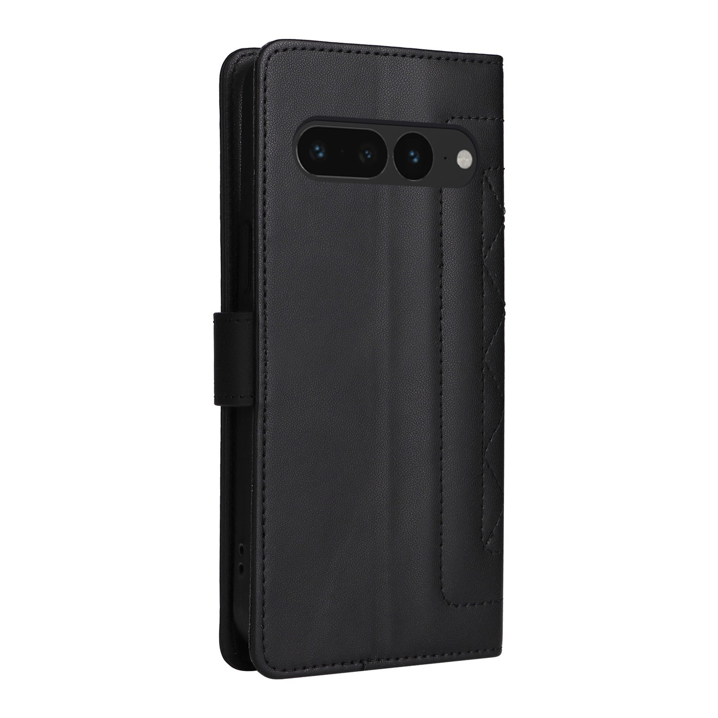Google Pixel 7 Pro Diamond Lattice Leather Flip Phone Case - Durable and Convenient Holder with Precision Cutouts