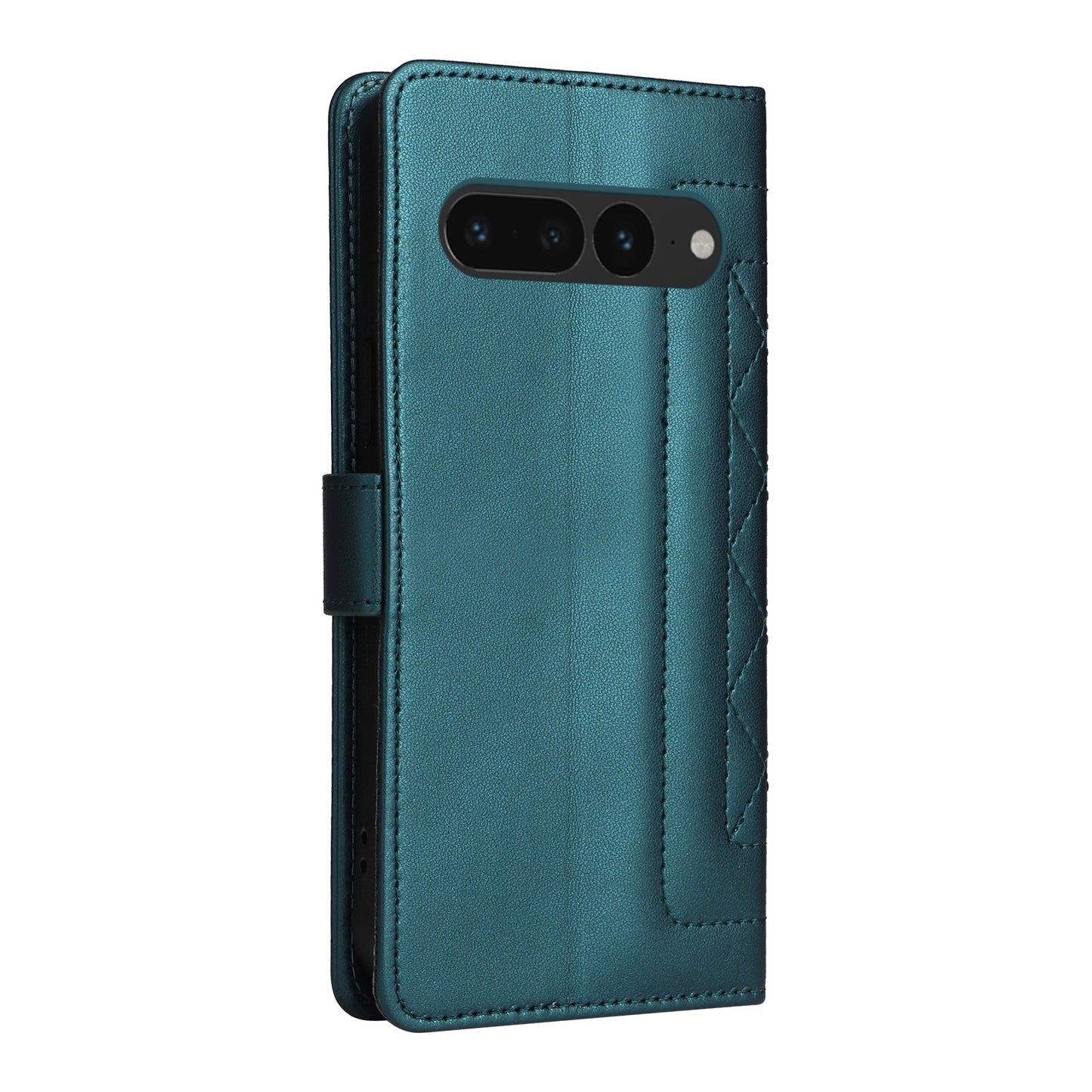 Google Pixel 7 Pro Diamond Lattice Leather Flip Phone Case - Durable and Convenient Holder with Precision Cutouts