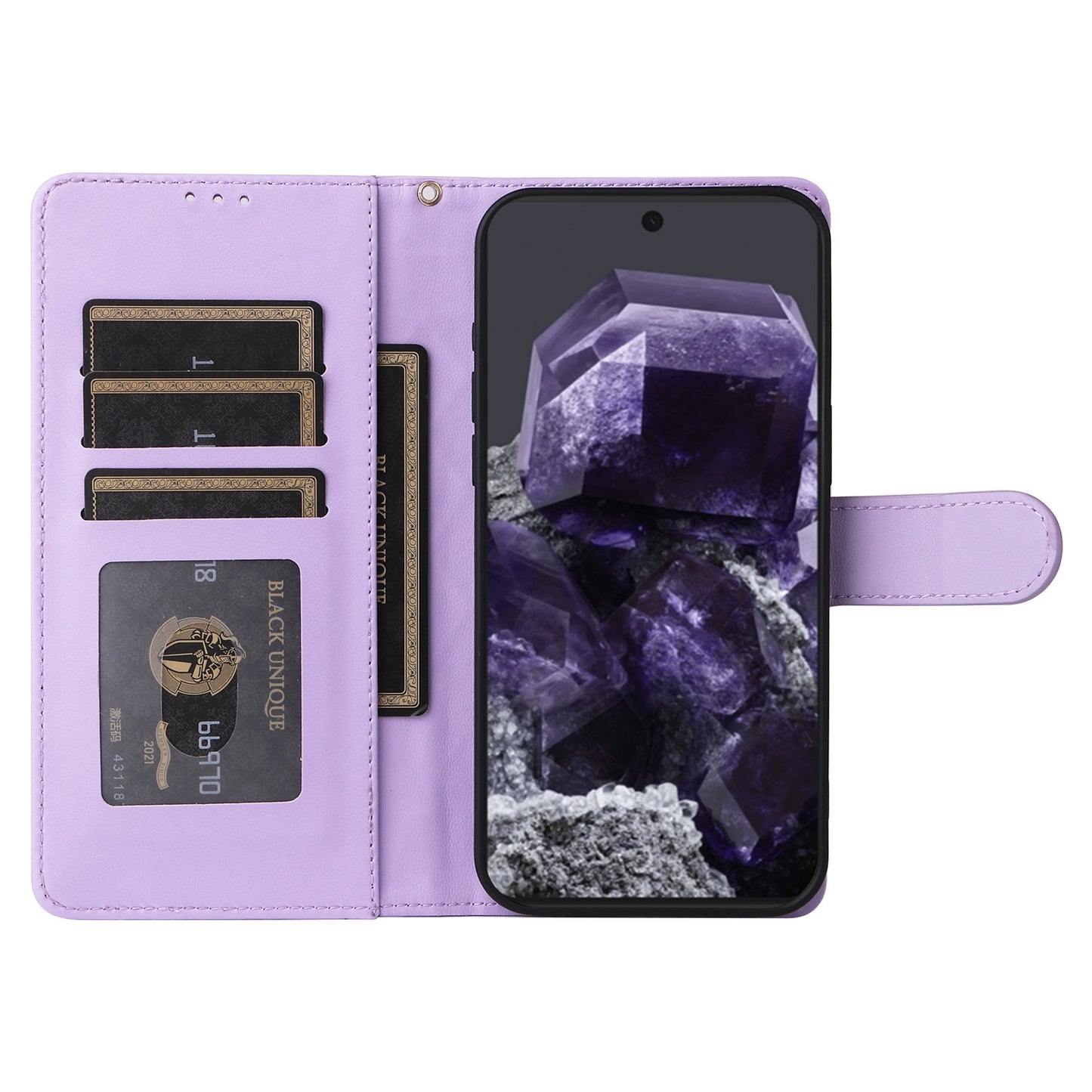 Google Pixel 8 Diamond Lattice Leather Flip Phone Case - Durable and Convenient Holder with Precision Cutouts
