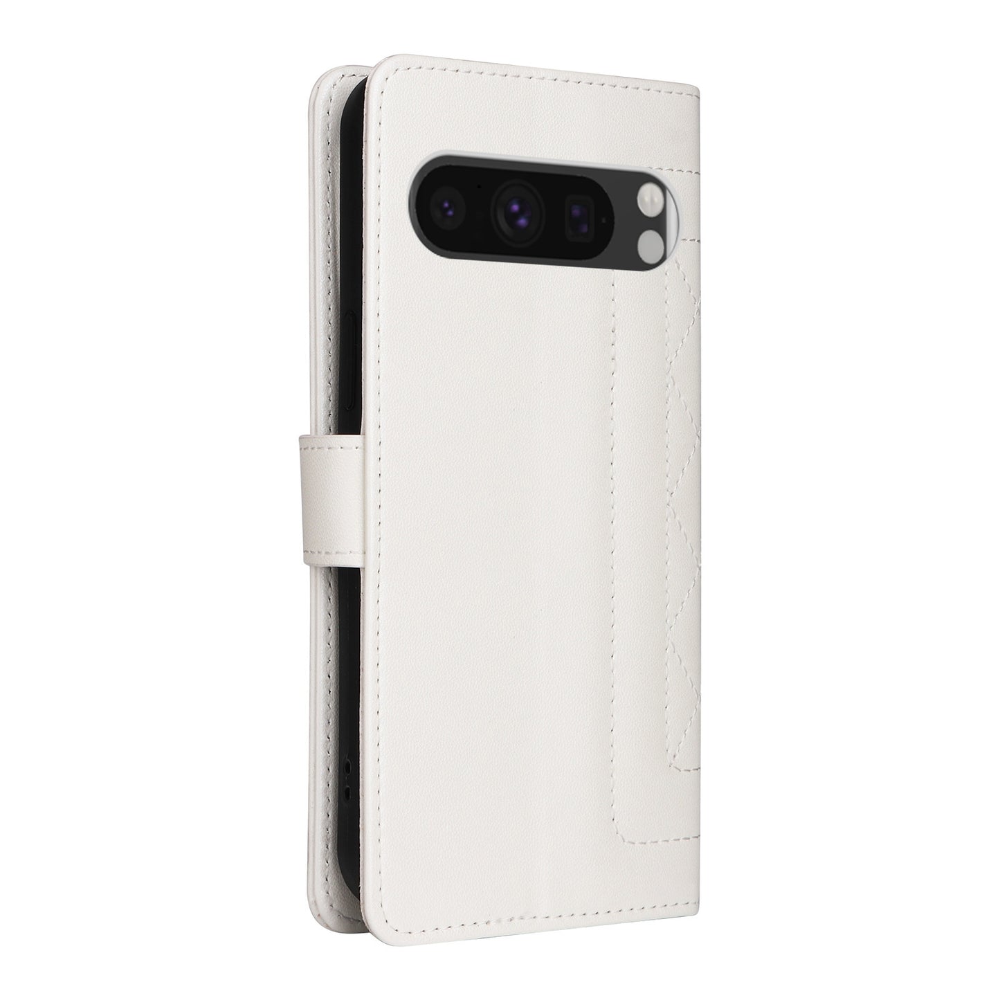 Google Pixel 8 Pro Diamond Lattice Leather Flip Phone Case - Durable and Convenient Holder with Precision Cutouts