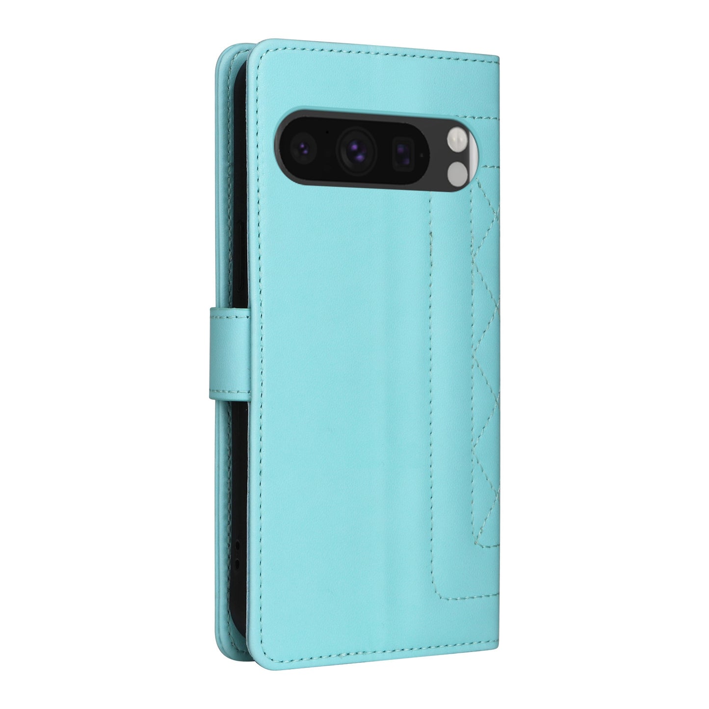 Google Pixel 8 Pro Diamond Lattice Leather Flip Phone Case - Durable and Convenient Holder with Precision Cutouts