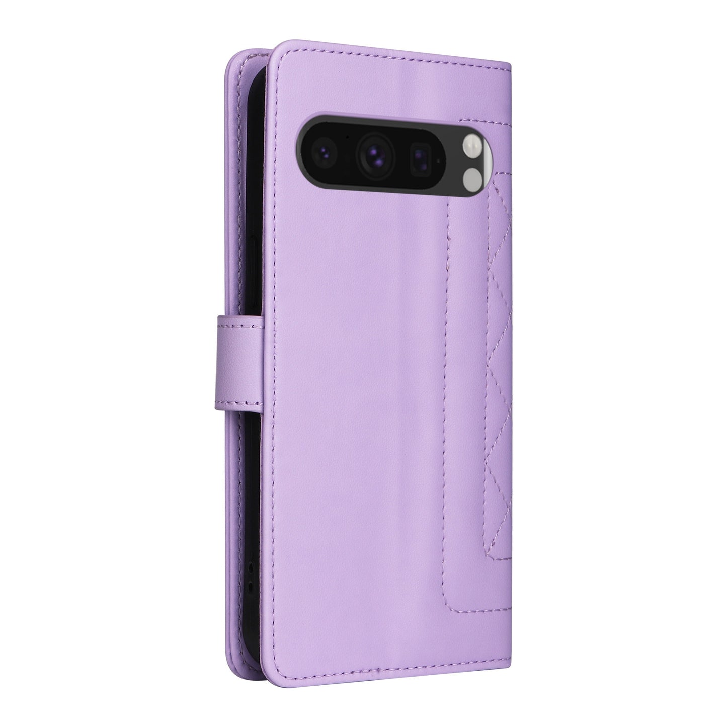 Google Pixel 8 Pro Diamond Lattice Leather Flip Phone Case - Durable and Convenient Holder with Precision Cutouts