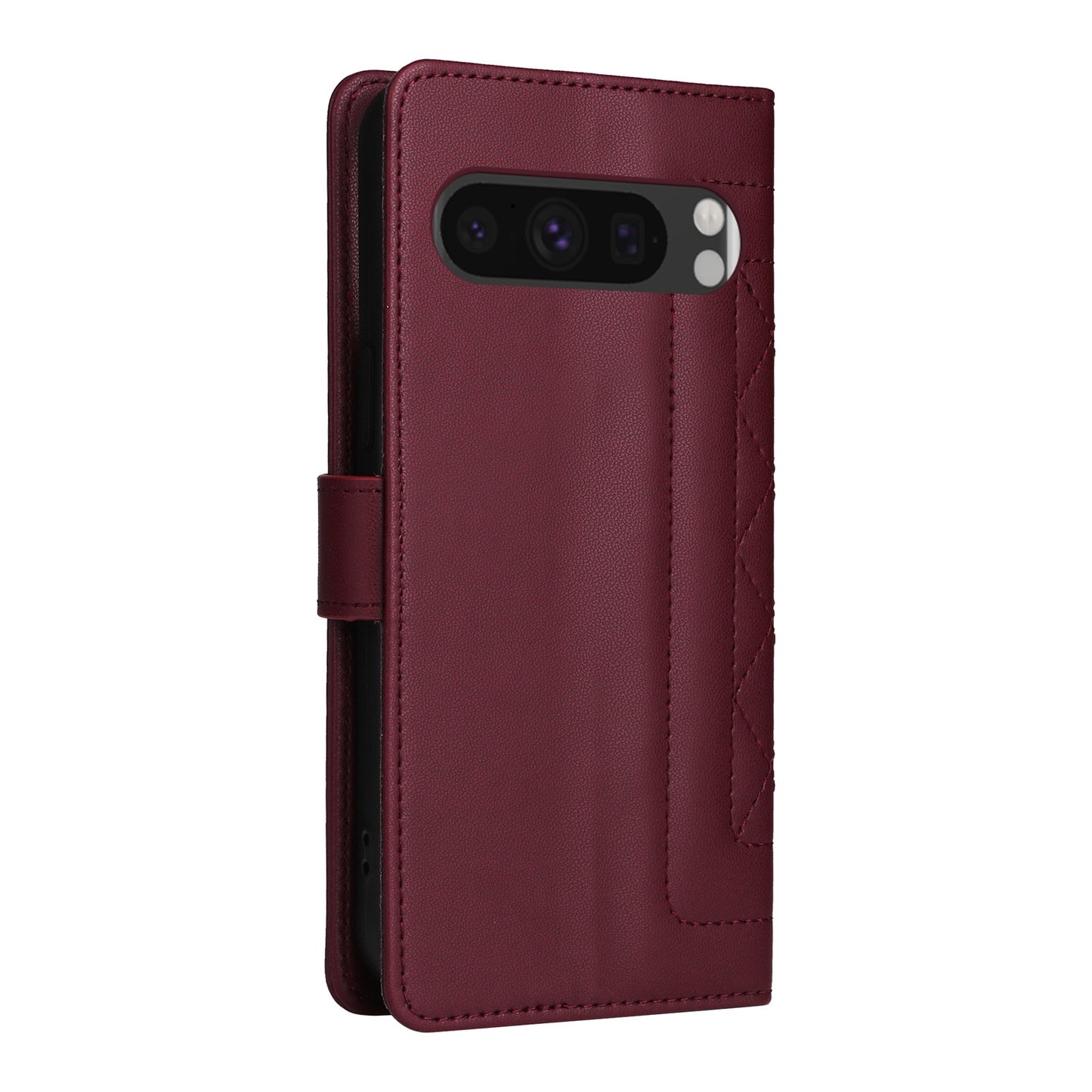 Google Pixel 8 Pro Diamond Lattice Leather Flip Phone Case - Durable and Convenient Holder with Precision Cutouts
