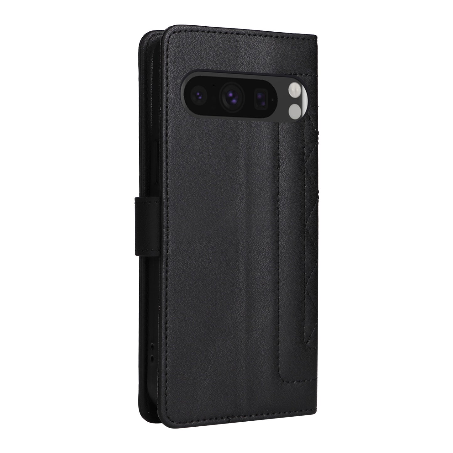 Google Pixel 8 Pro Diamond Lattice Leather Flip Phone Case - Durable and Convenient Holder with Precision Cutouts