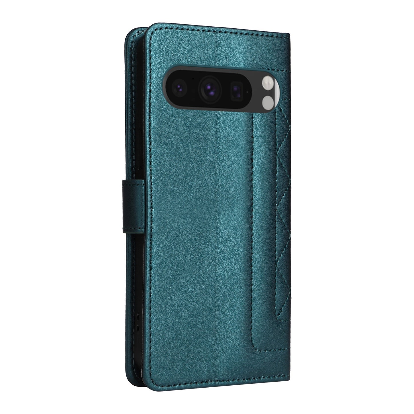 Google Pixel 8 Pro Diamond Lattice Leather Flip Phone Case - Durable and Convenient Holder with Precision Cutouts