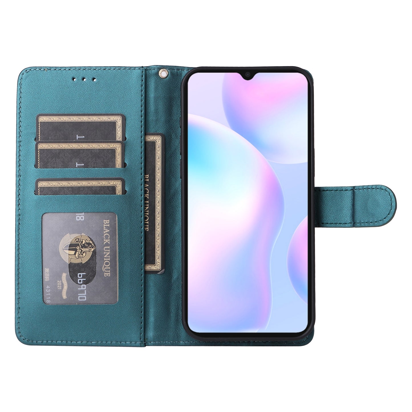 Xiaomi Redmi 9a Diamond Lattice Leather Flip Phone Case - Durable and Convenient Holder with Precision Cutouts