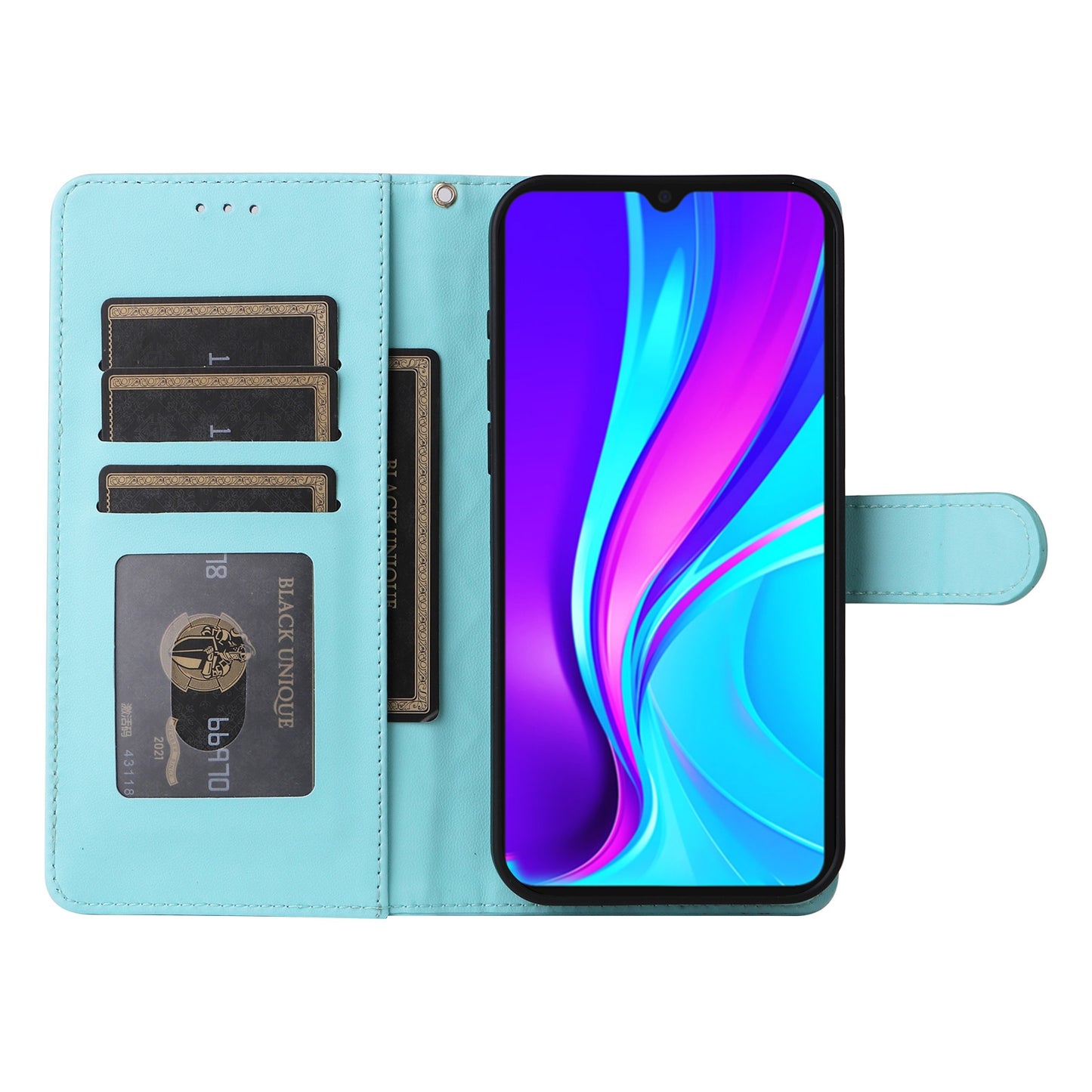 Xiaomi Redmi 9C Diamond Lattice Leather Flip Phone Case - Durable and Convenient Holder with Precision Cutouts
