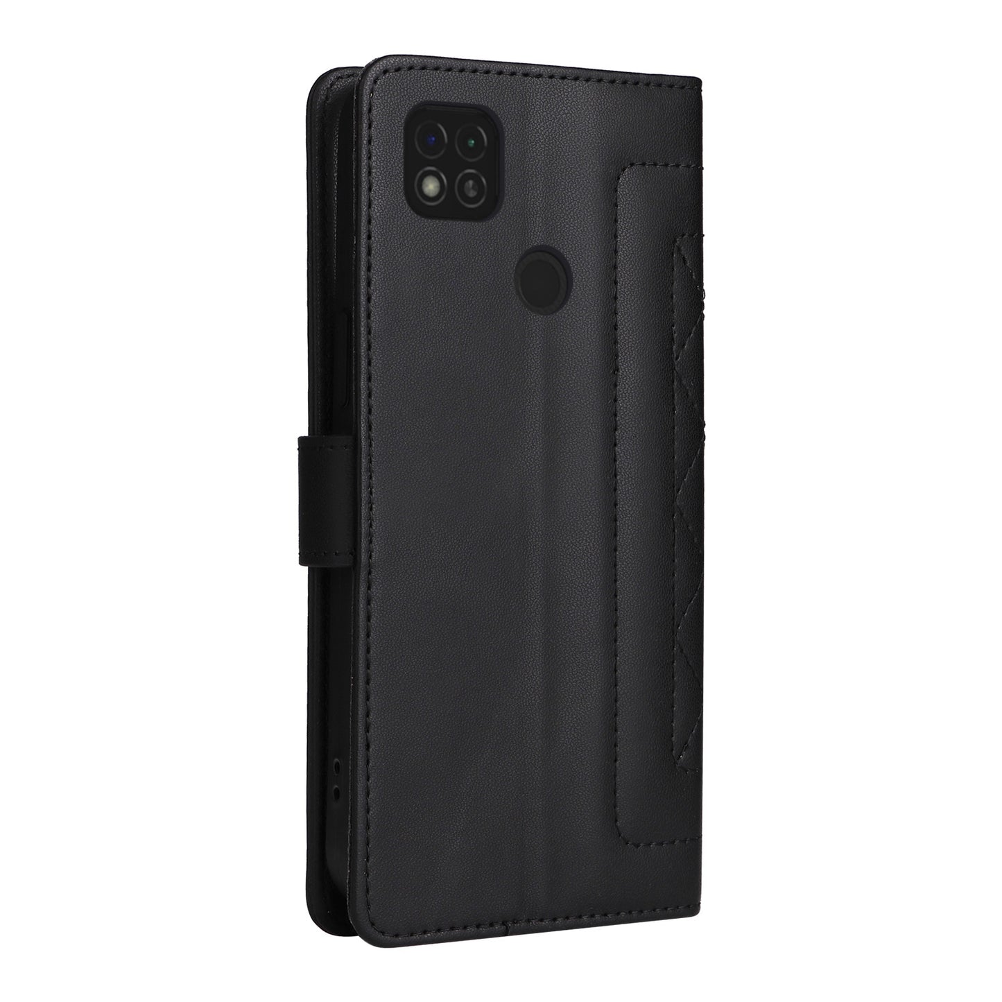 Xiaomi Redmi 9C Diamond Lattice Leather Flip Phone Case - Durable and Convenient Holder with Precision Cutouts