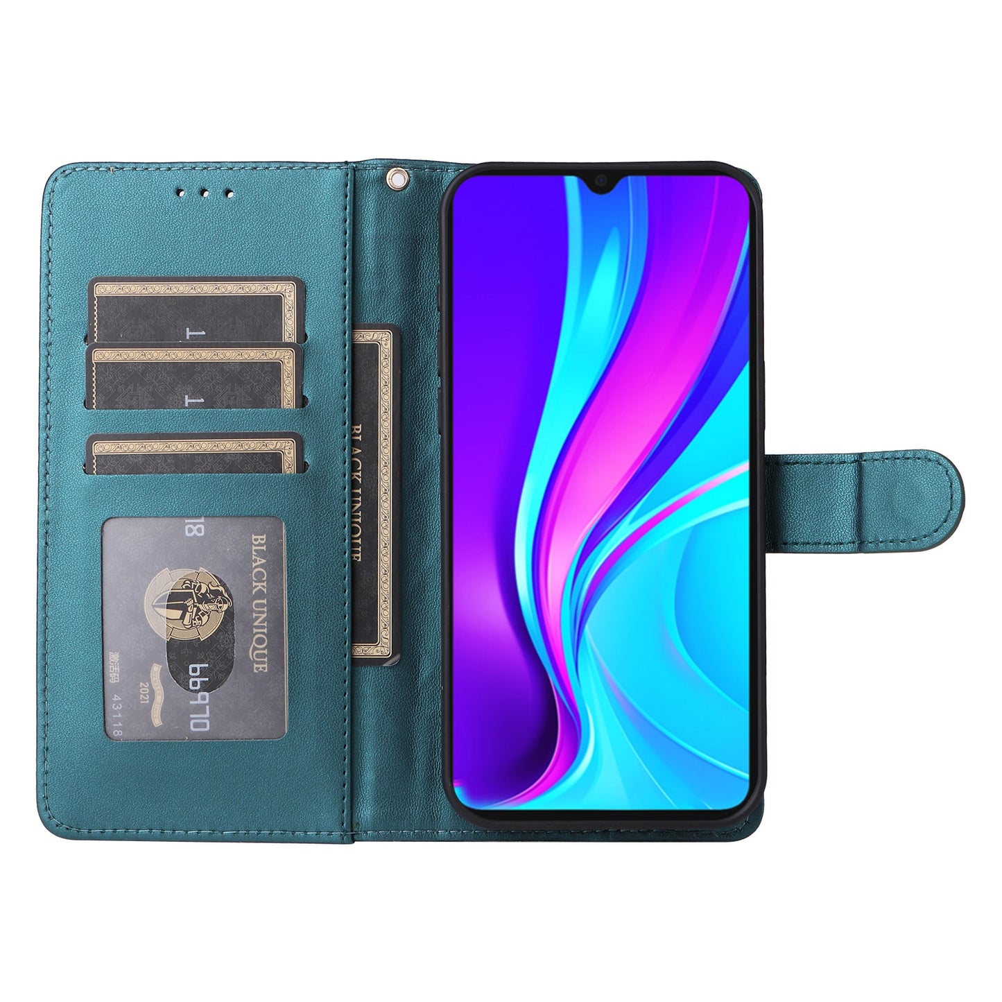 Xiaomi Redmi 9C Diamond Lattice Leather Flip Phone Case - Durable and Convenient Holder with Precision Cutouts