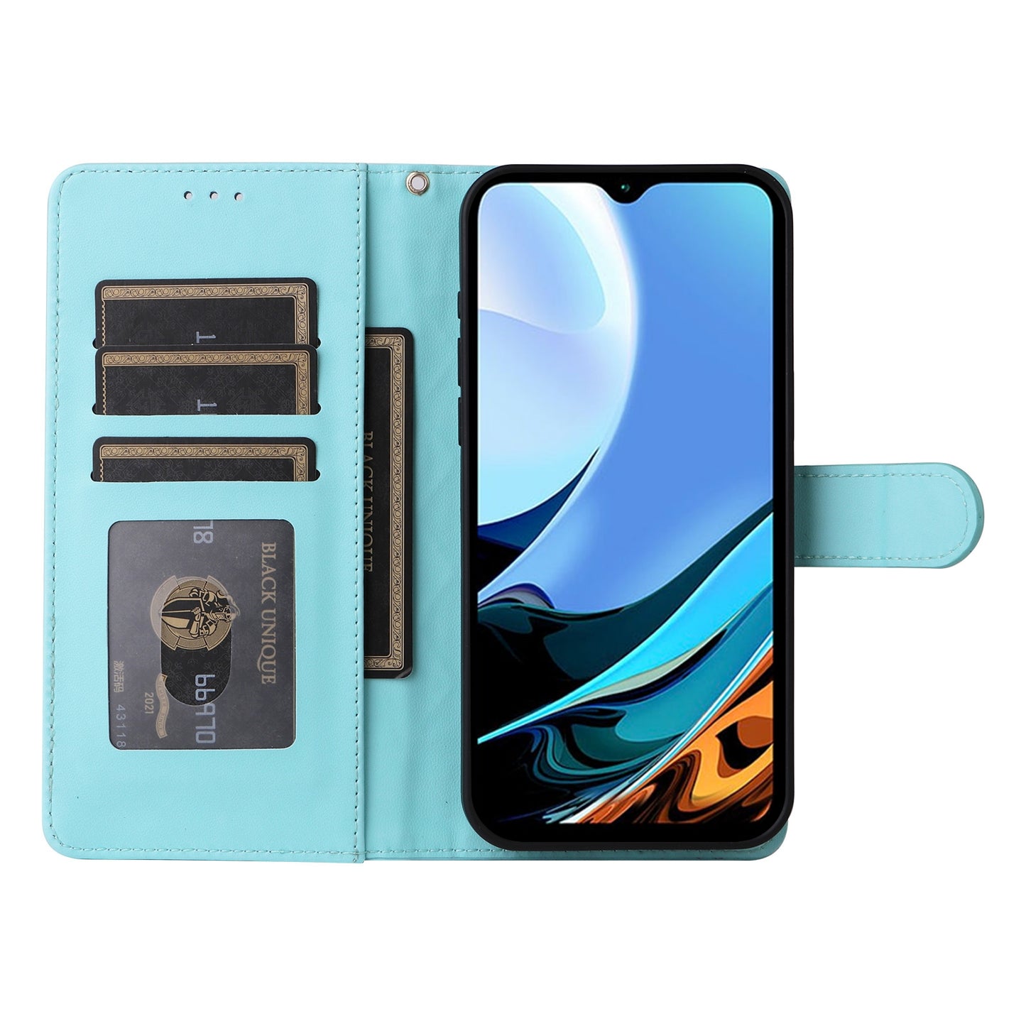 Xiaomi Redmi 9T Diamond Lattice Leather Flip Phone Case - Durable and Convenient Holder with Precision Cutouts
