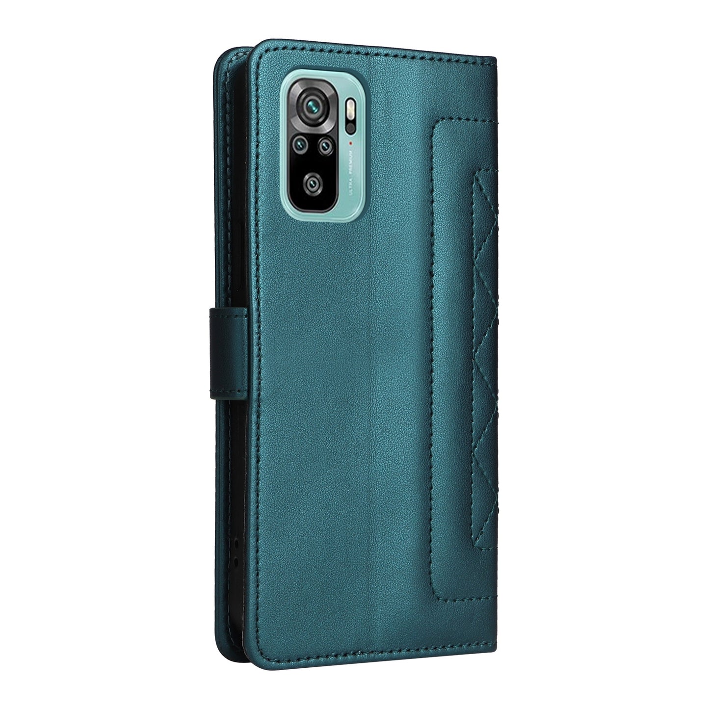 Xiaomi Redmi Note 10 Diamond Lattice Leather Flip Phone Case - Durable and Convenient Holder with Precision Cutouts