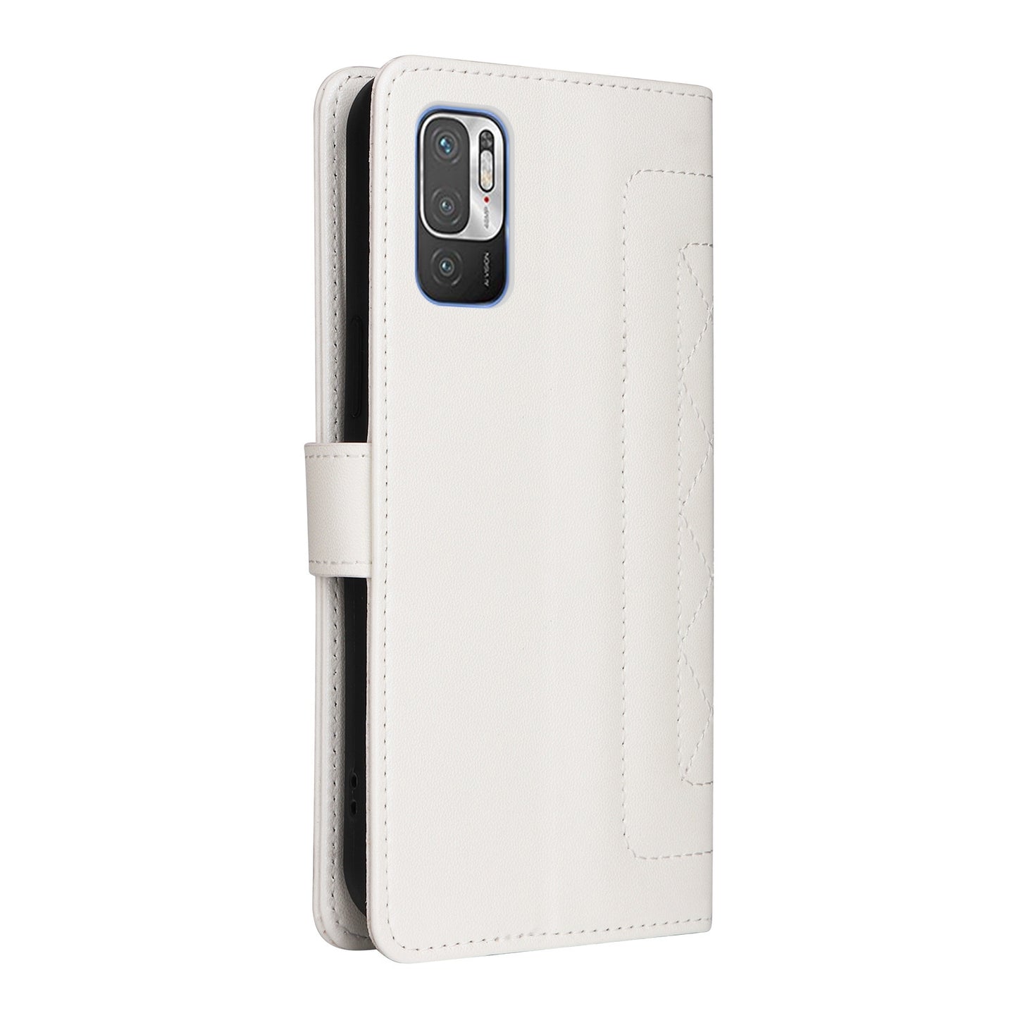 Xiaomi Redmi Note 10 5G Diamond Lattice Leather Flip Phone Case - Durable and Convenient Holder with Precision Cutouts