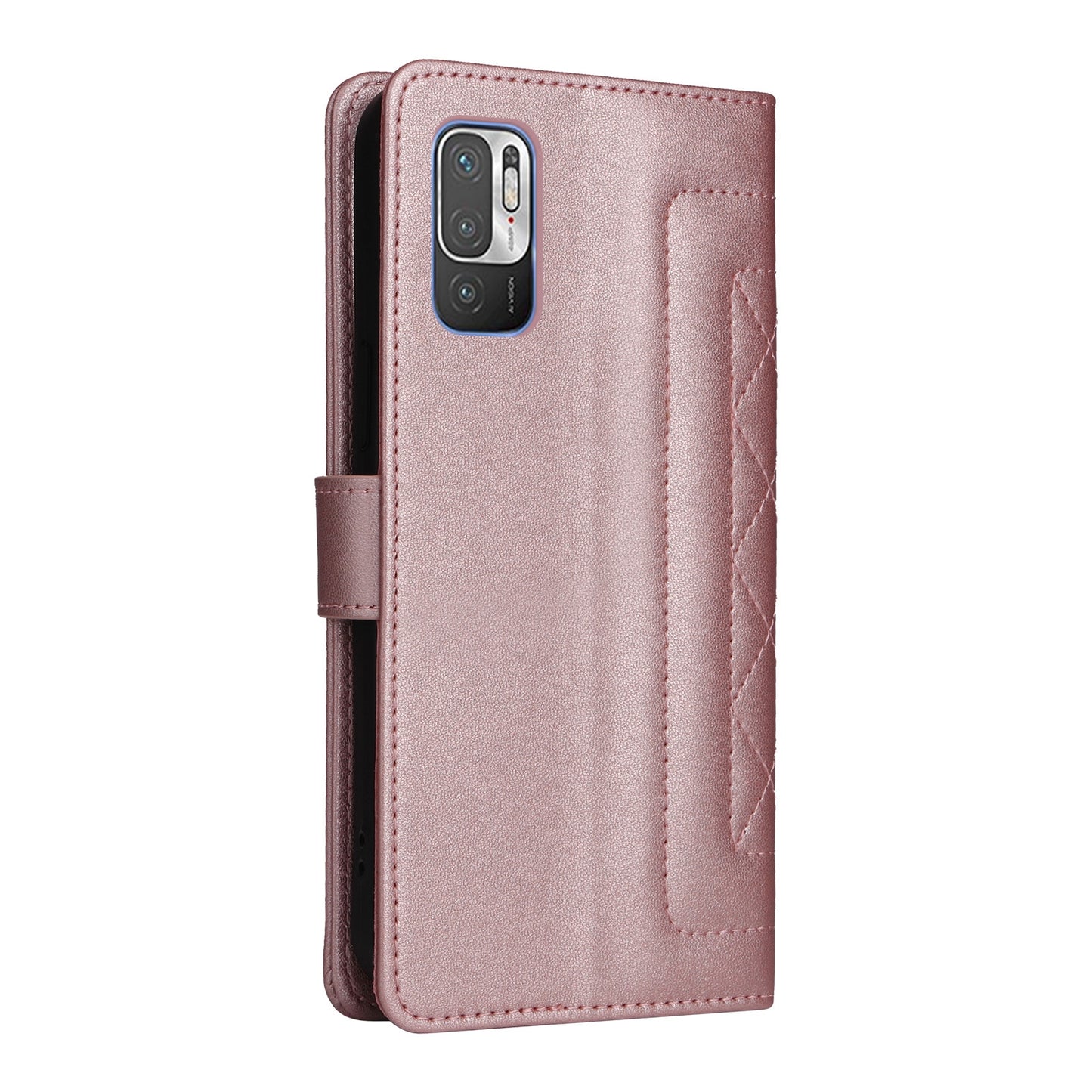 Xiaomi Redmi Note 10 5G Diamond Lattice Leather Flip Phone Case - Durable and Convenient Holder with Precision Cutouts