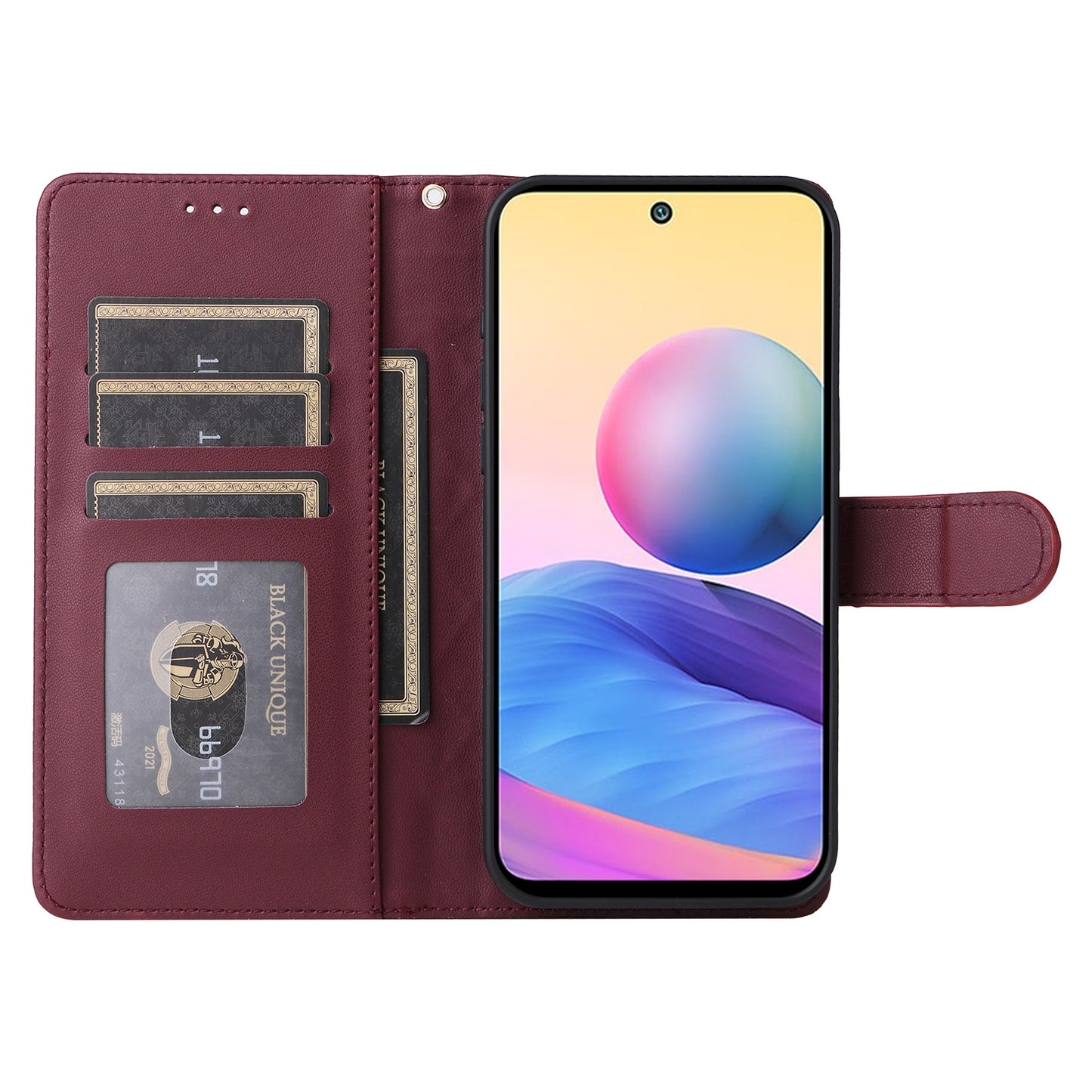 Xiaomi Redmi Note 10 5G Diamond Lattice Leather Flip Phone Case - Durable and Convenient Holder with Precision Cutouts