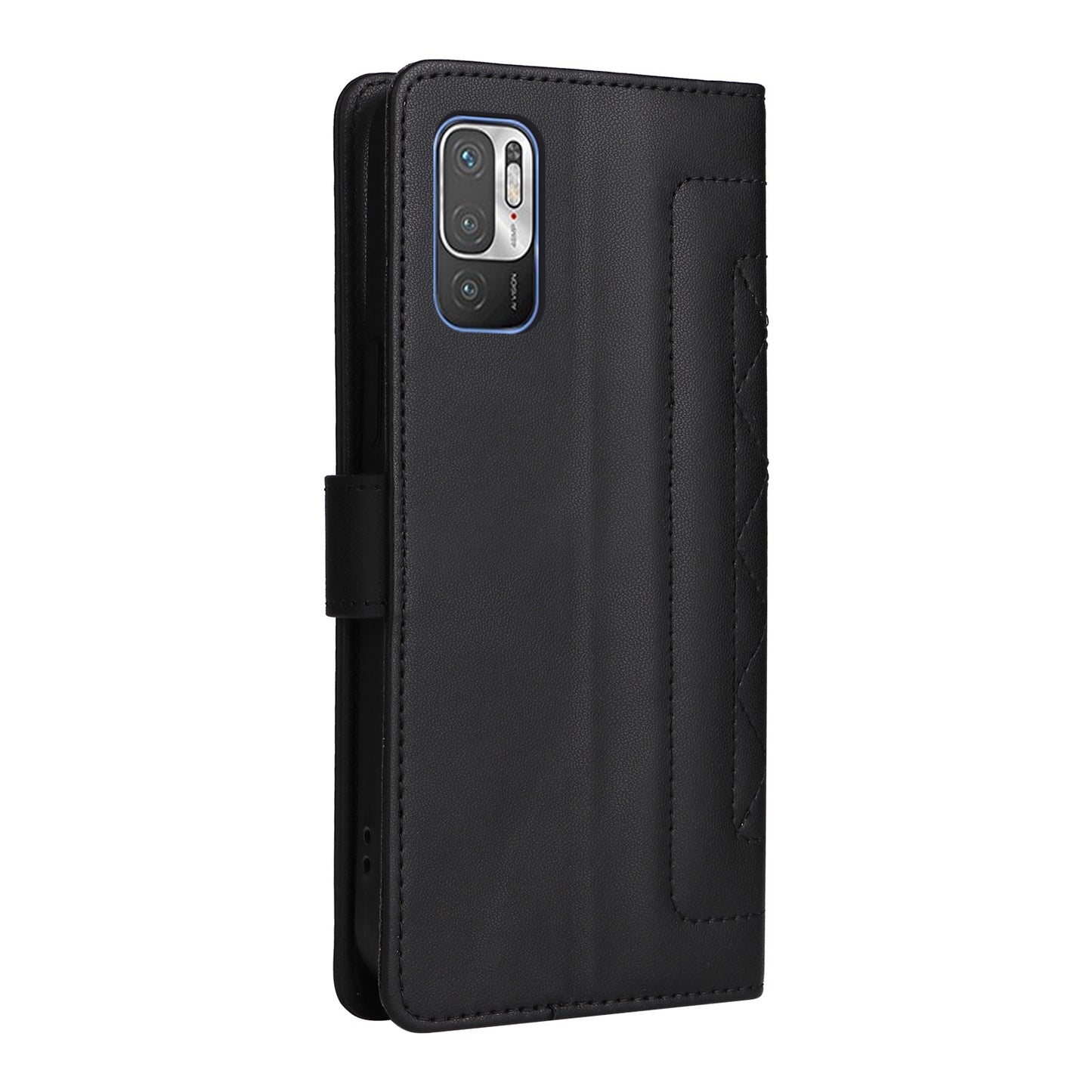Xiaomi Redmi Note 10 5G Diamond Lattice Leather Flip Phone Case - Durable and Convenient Holder with Precision Cutouts