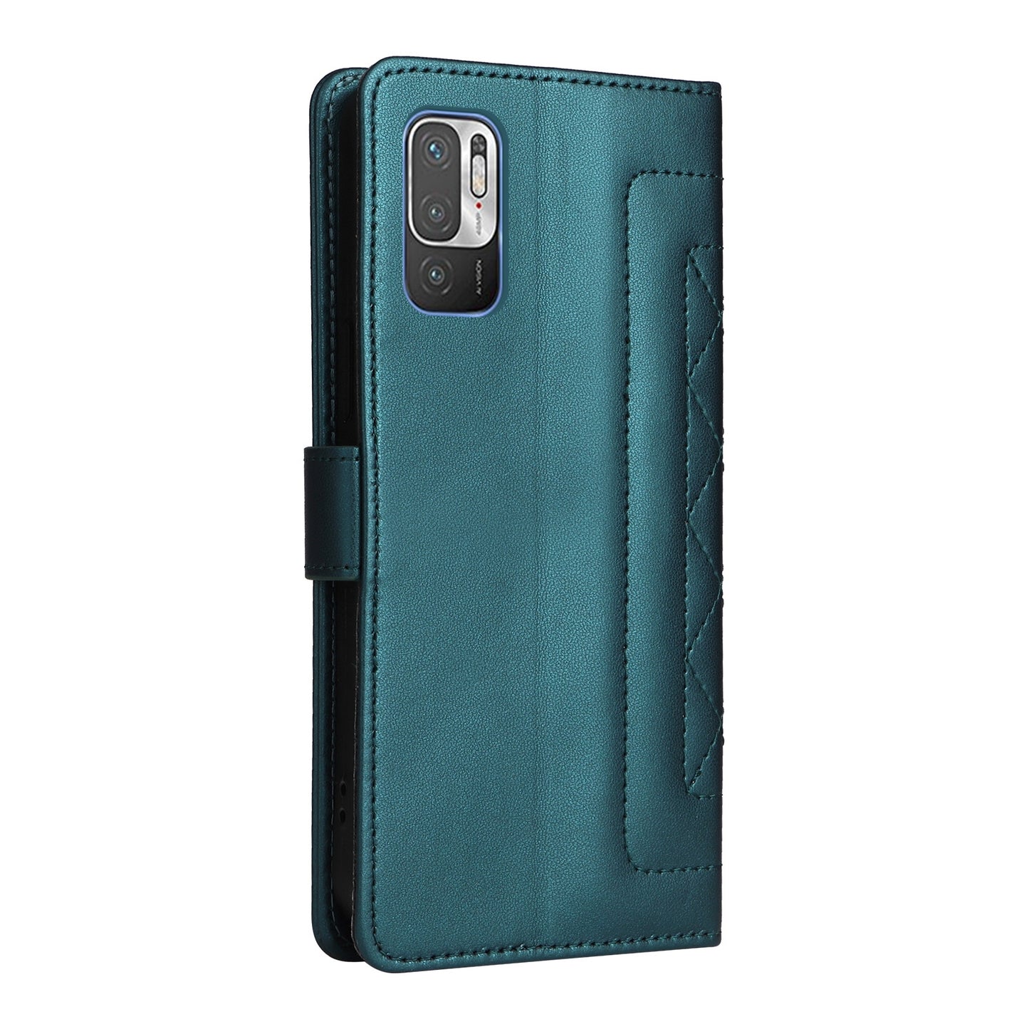 Xiaomi Redmi Note 10 5G Diamond Lattice Leather Flip Phone Case - Durable and Convenient Holder with Precision Cutouts