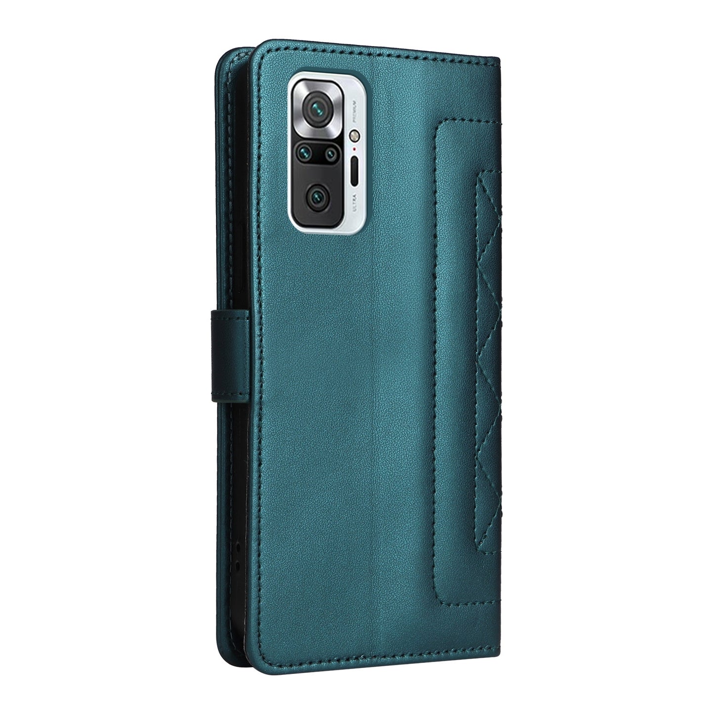 Xiaomi Redmi Note 10 Pro Diamond Lattice Leather Flip Phone Case - Durable and Convenient Holder with Precision Cutouts