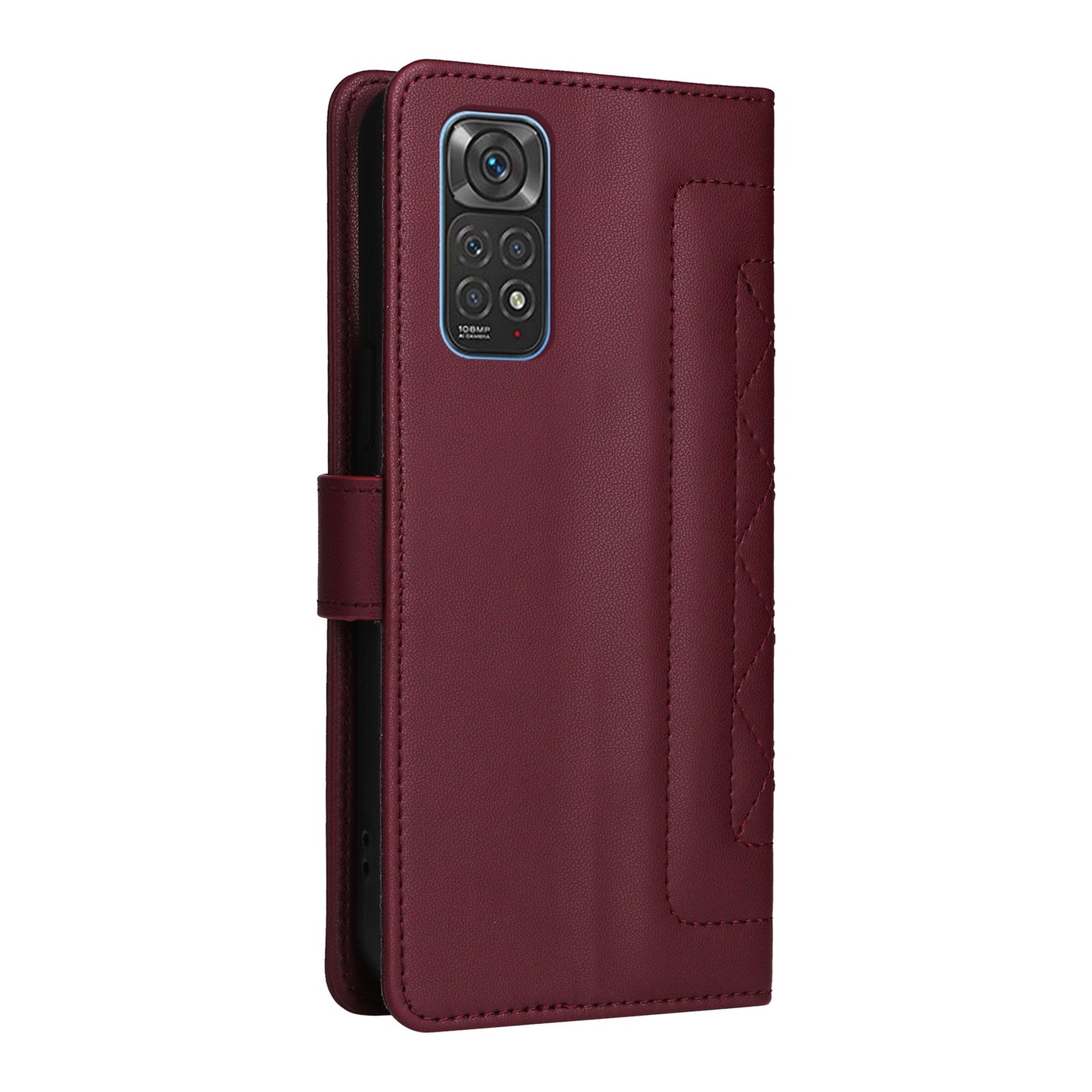 Xiaomi Redmi Note 11s / 12s Diamond Lattice Leather Flip Phone Case - Durable and Convenient Holder with Precision Cutouts