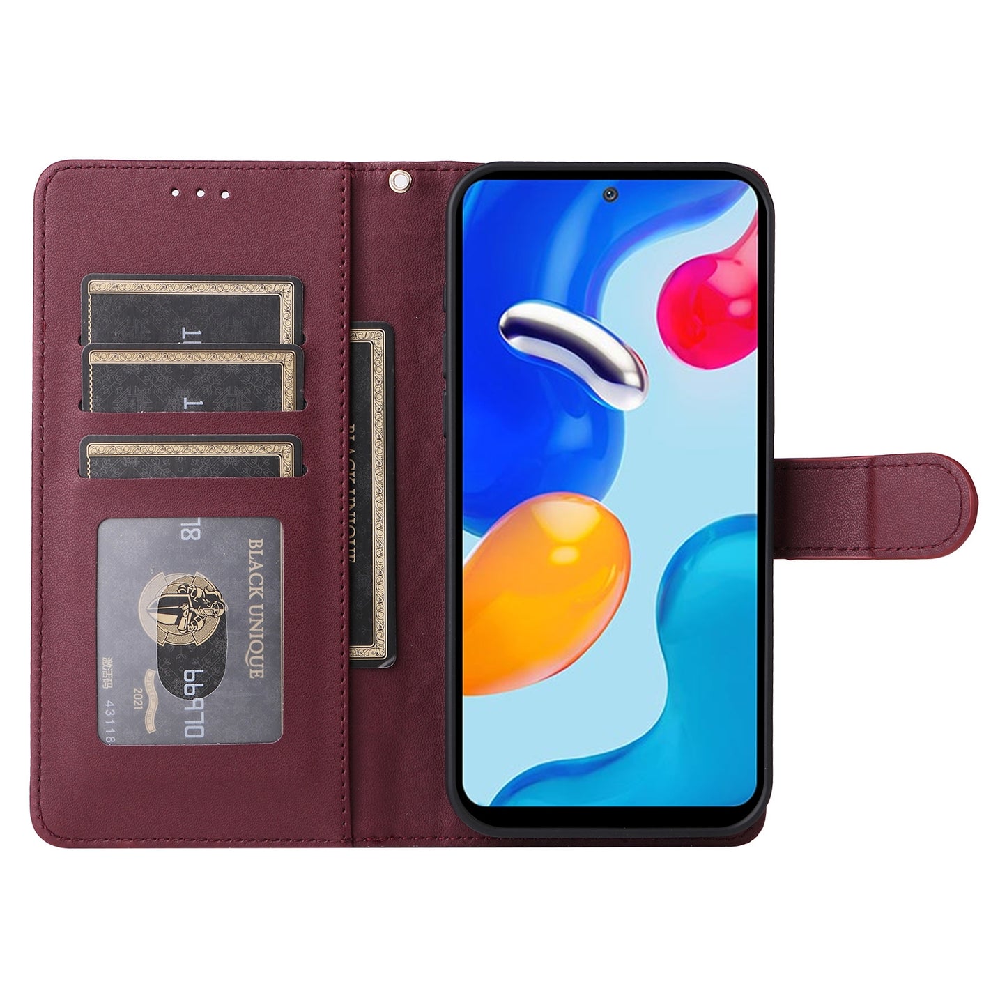 Xiaomi Redmi Note 11s / 12s Diamond Lattice Leather Flip Phone Case - Durable and Convenient Holder with Precision Cutouts