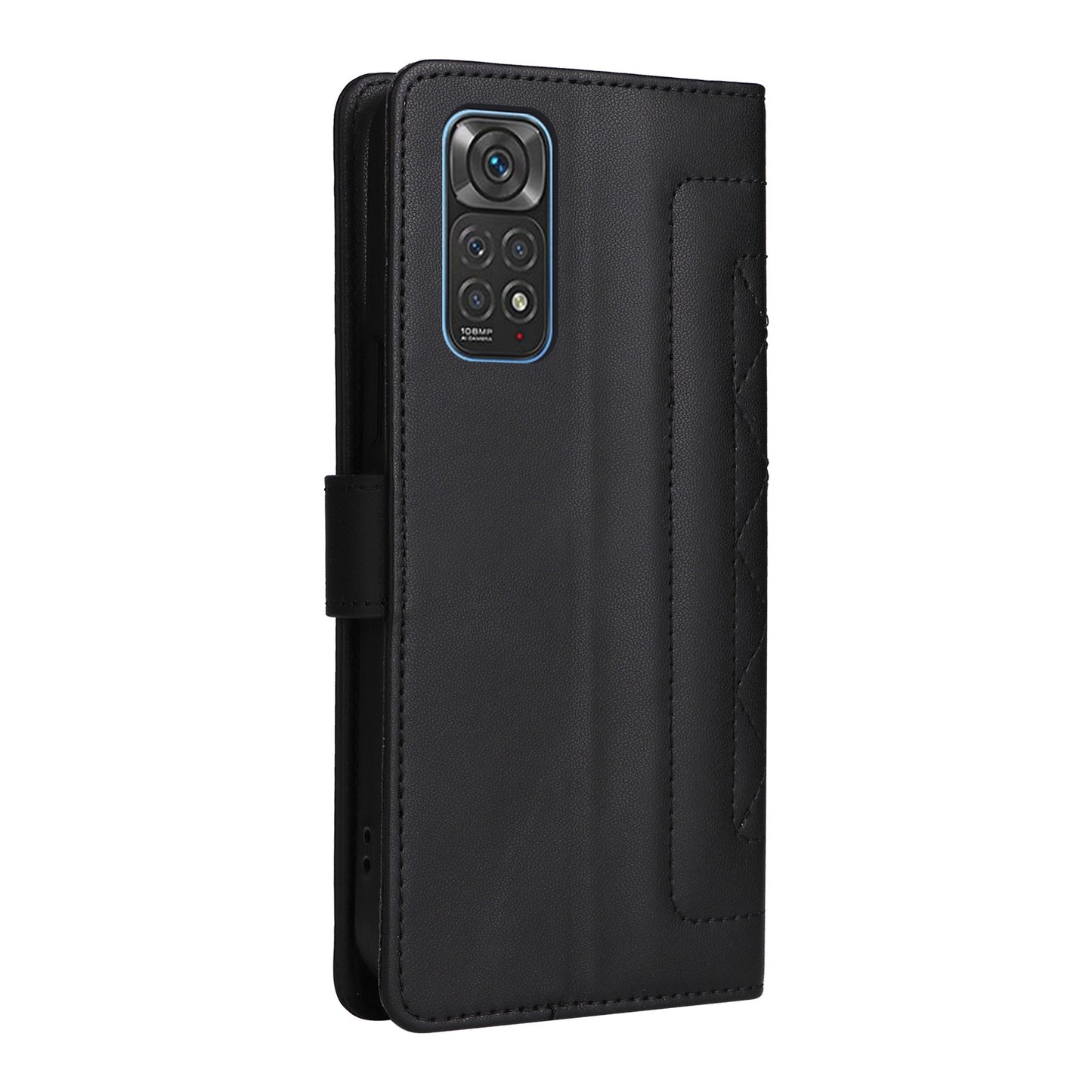 Xiaomi Redmi Note 11s / 12s Diamond Lattice Leather Flip Phone Case - Durable and Convenient Holder with Precision Cutouts