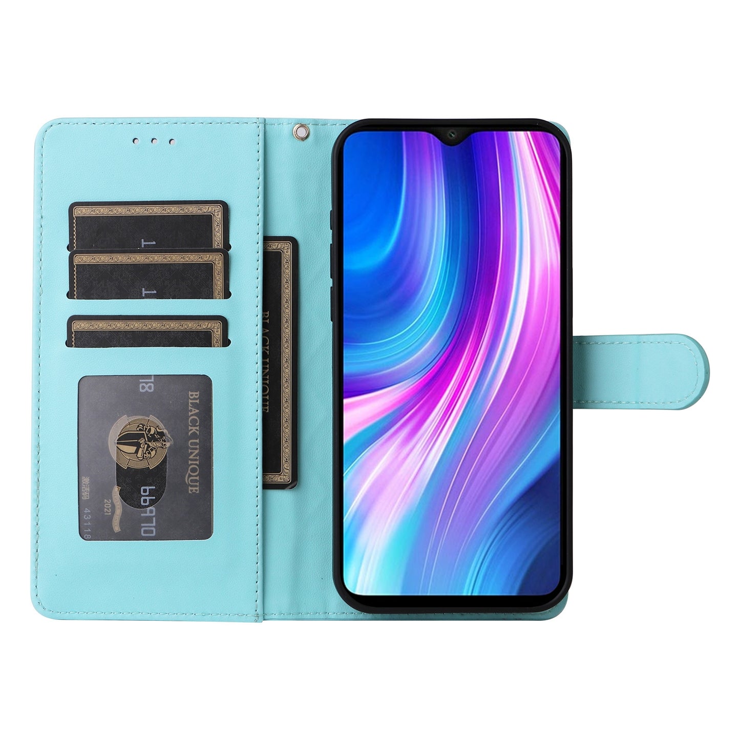 Xiaomi Redmi Note 8 Pro Diamond Lattice Leather Flip Phone Case - Durable and Convenient Holder with Precision Cutouts
