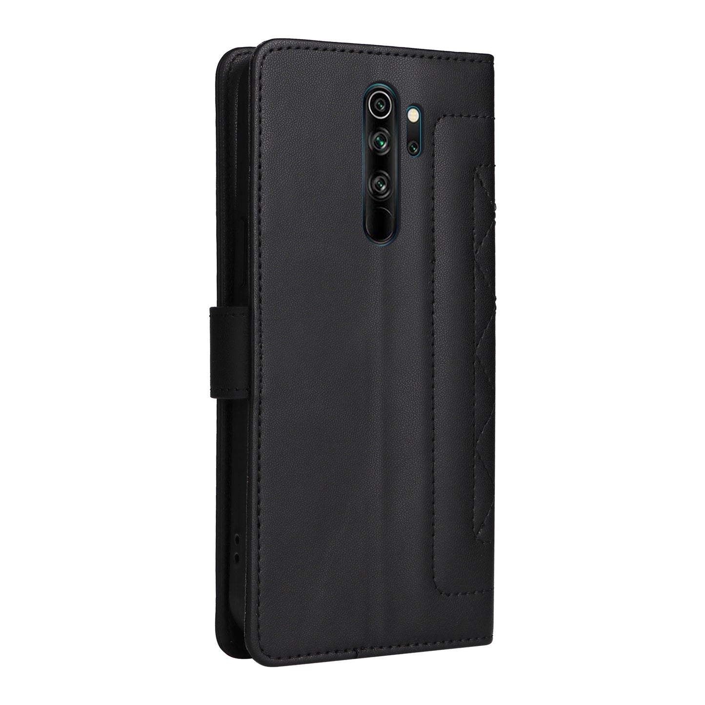 Xiaomi Redmi Note 8 Pro Diamond Lattice Leather Flip Phone Case - Durable and Convenient Holder with Precision Cutouts