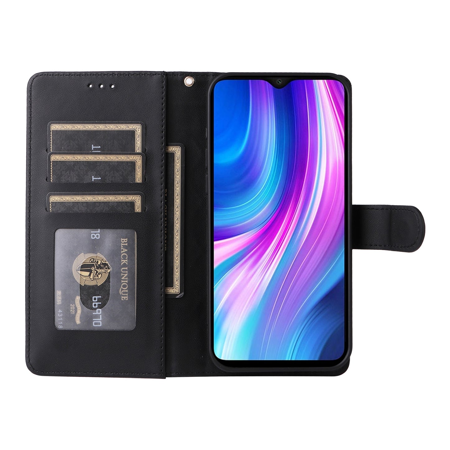 Xiaomi Redmi Note 8 Pro Diamond Lattice Leather Flip Phone Case - Durable and Convenient Holder with Precision Cutouts