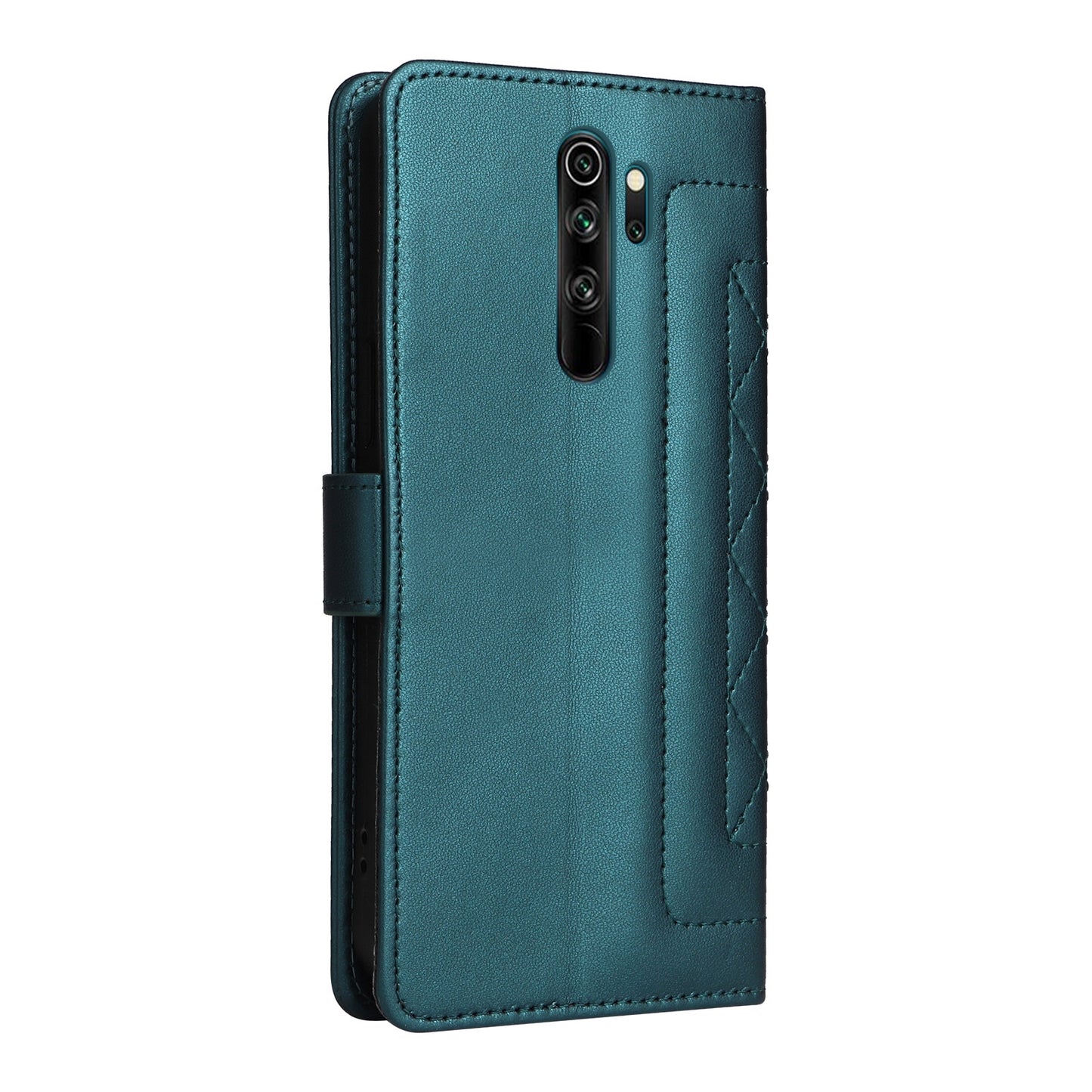 Xiaomi Redmi Note 8 Pro Diamond Lattice Leather Flip Phone Case - Durable and Convenient Holder with Precision Cutouts