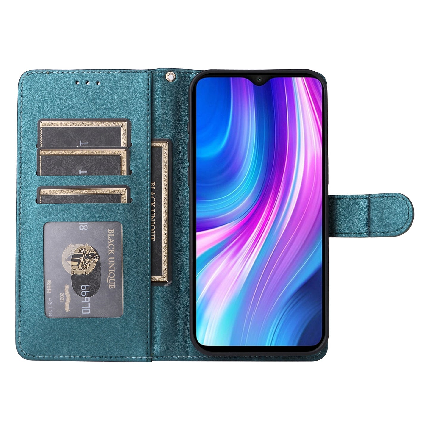 Xiaomi Redmi Note 8 Pro Diamond Lattice Leather Flip Phone Case - Durable and Convenient Holder with Precision Cutouts