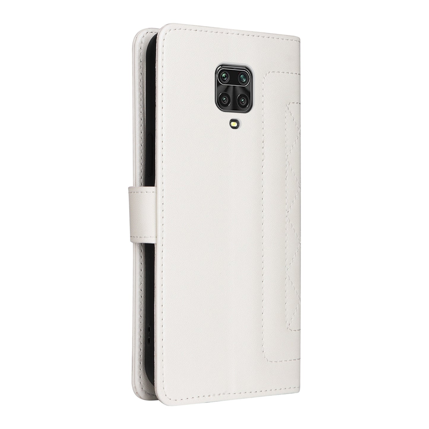 Xiaomi Redmi Note 9s Diamond Lattice Leather Flip Phone Case - Durable and Convenient Holder with Precision Cutouts