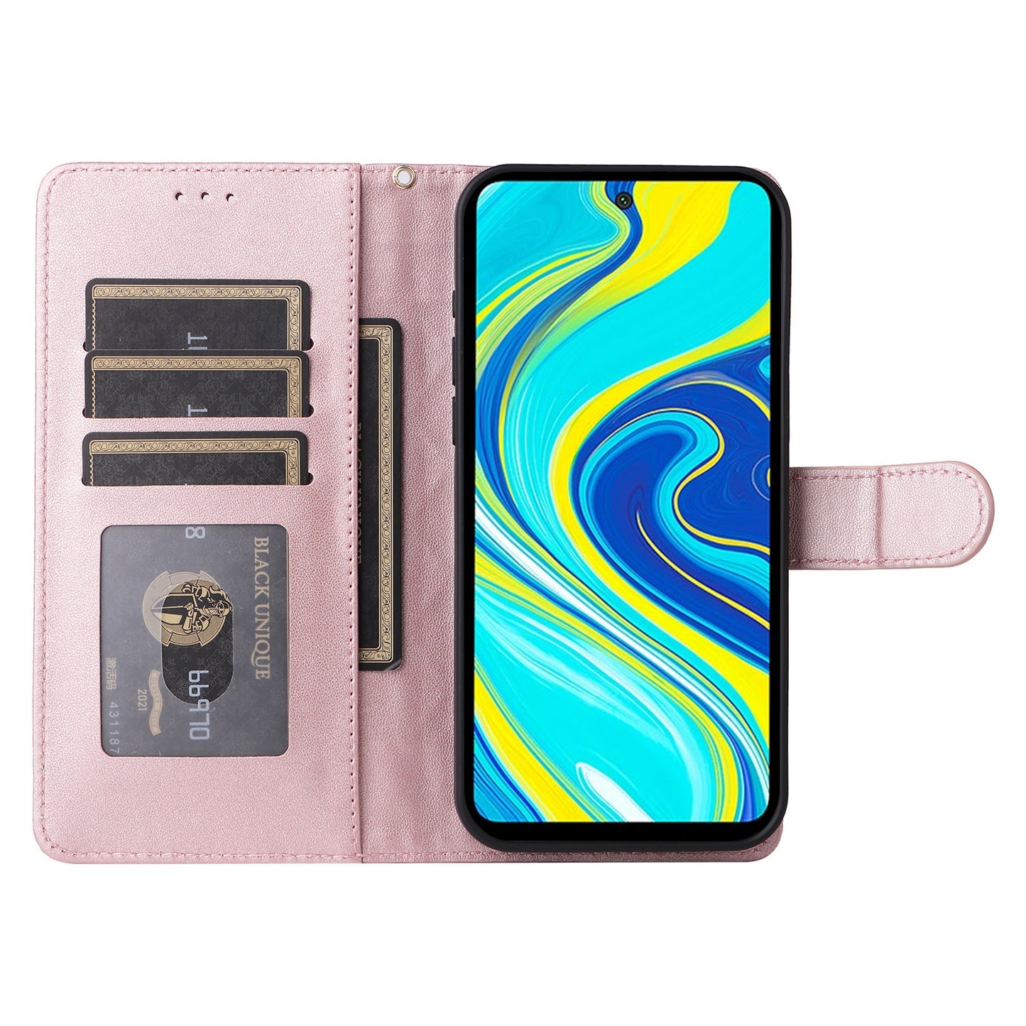 Xiaomi Redmi Note 9s Diamond Lattice Leather Flip Phone Case - Durable and Convenient Holder with Precision Cutouts