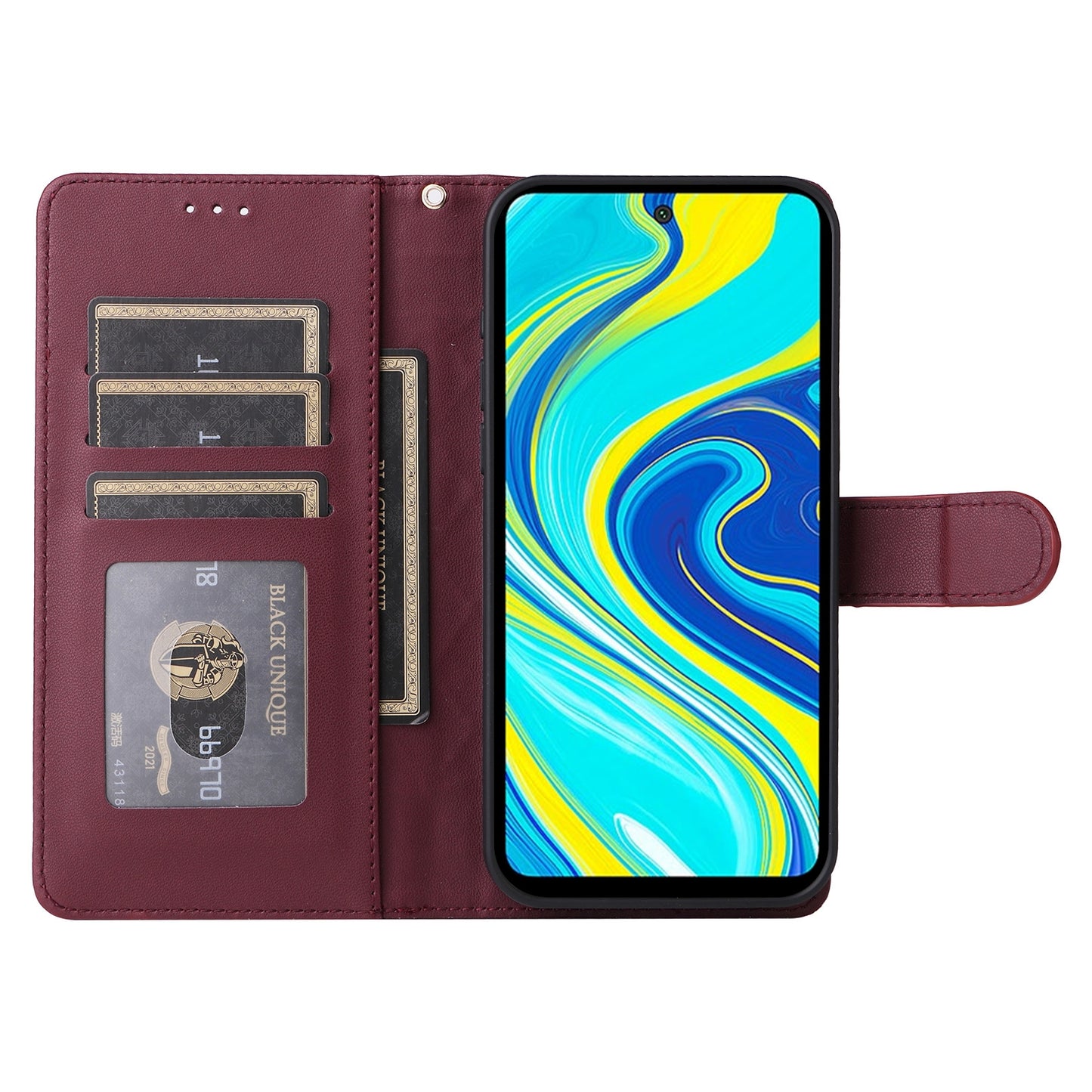 Xiaomi Redmi Note 9s Diamond Lattice Leather Flip Phone Case - Durable and Convenient Holder with Precision Cutouts