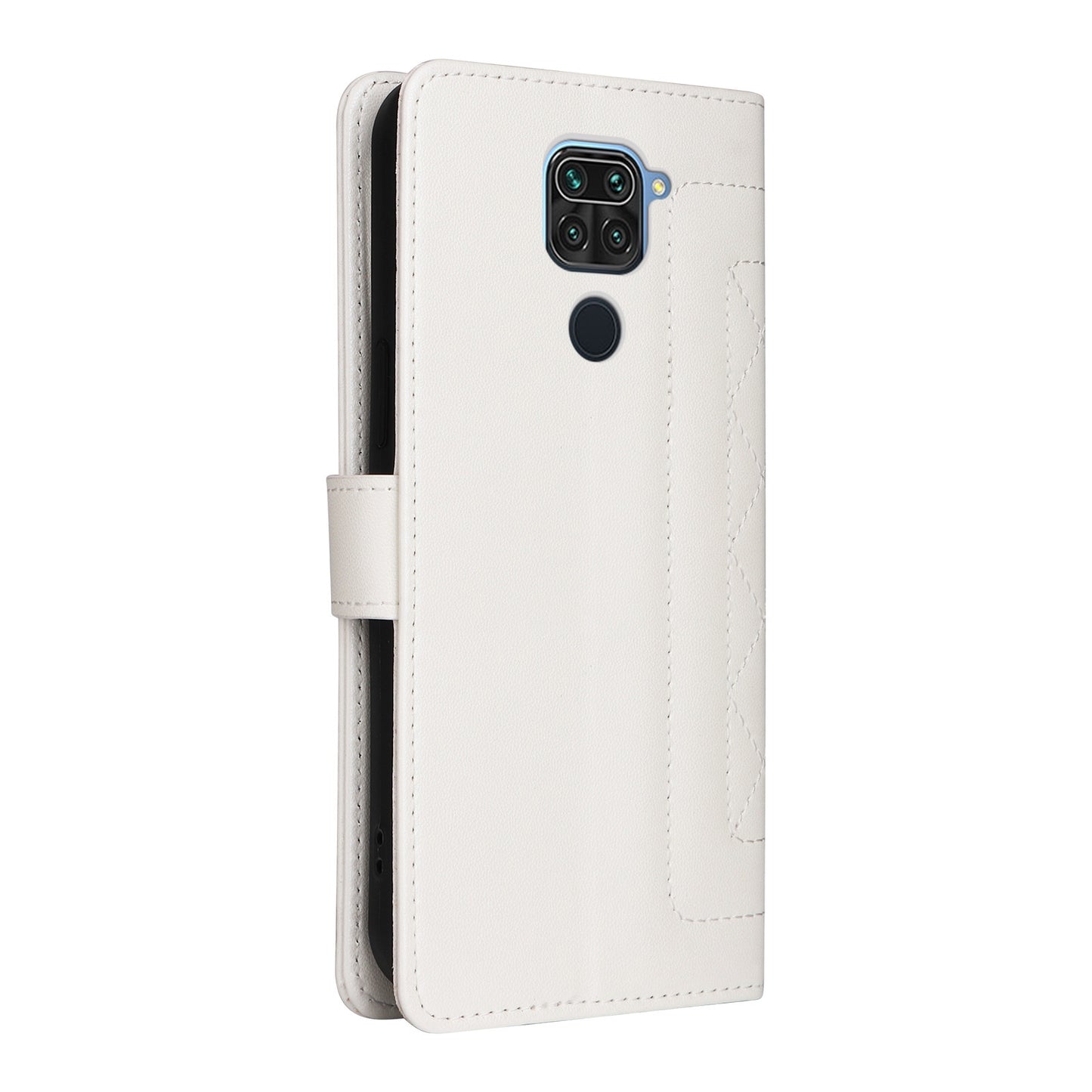 Xiaomi Redmi Note 9 Diamond Lattice Leather Flip Phone Case - Durable and Convenient Holder with Precision Cutouts