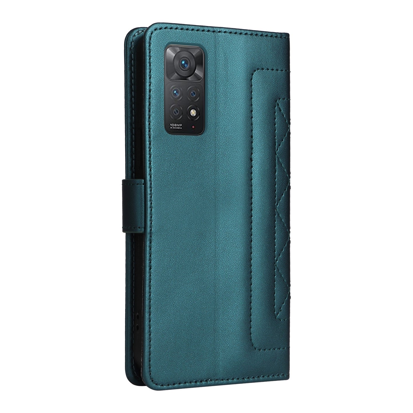 Xiaomi Redmi Note 11 Pro Global Diamond Lattice Leather Flip Phone Case - Durable and Convenient Holder with Precision Cutouts