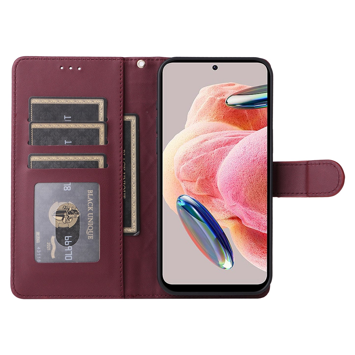 Xiaomi Redmi Note 12 4G Diamond Lattice Leather Flip Phone Case - Durable and Convenient Holder with Precision Cutouts