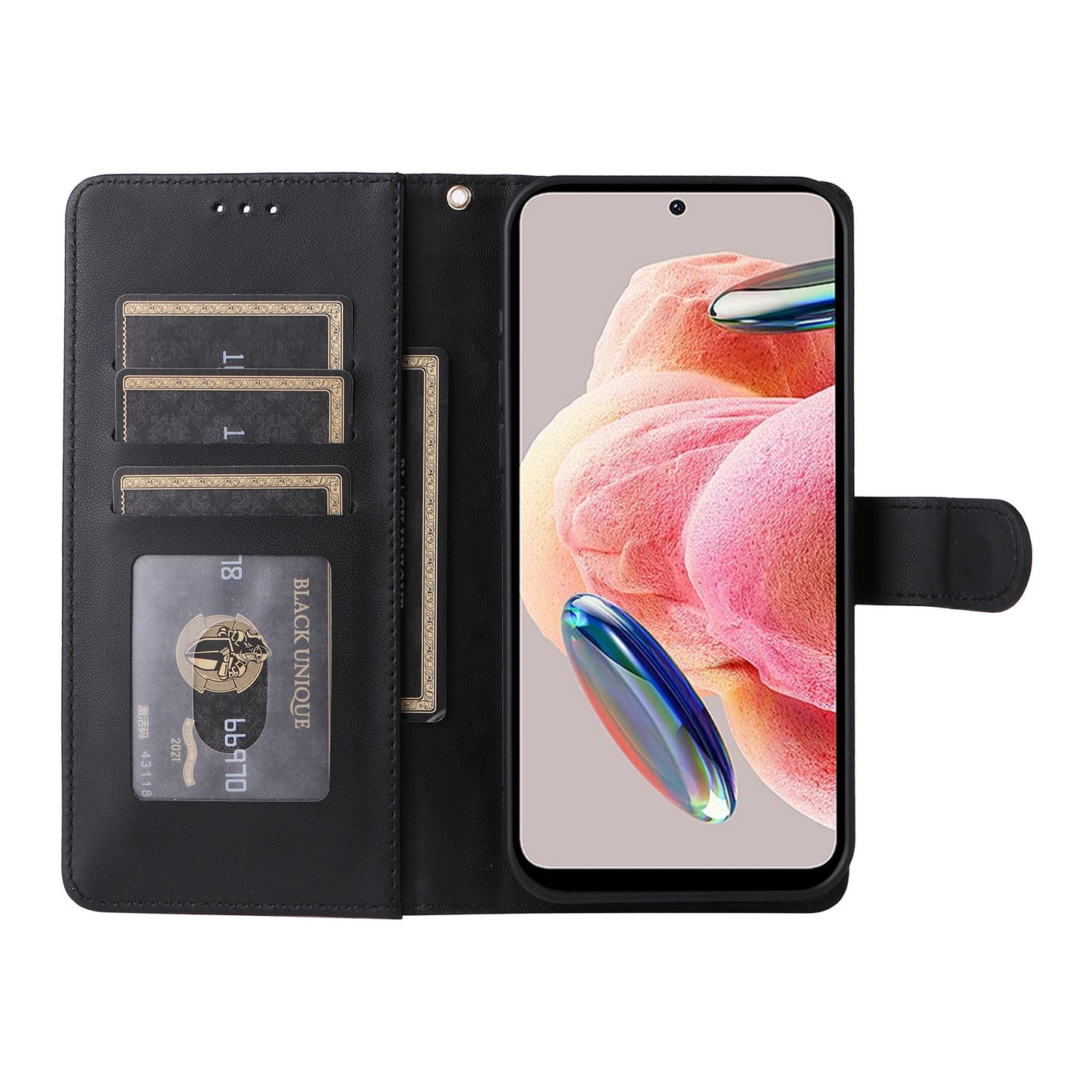 Xiaomi Redmi Note 12 4G Diamond Lattice Leather Flip Phone Case - Durable and Convenient Holder with Precision Cutouts
