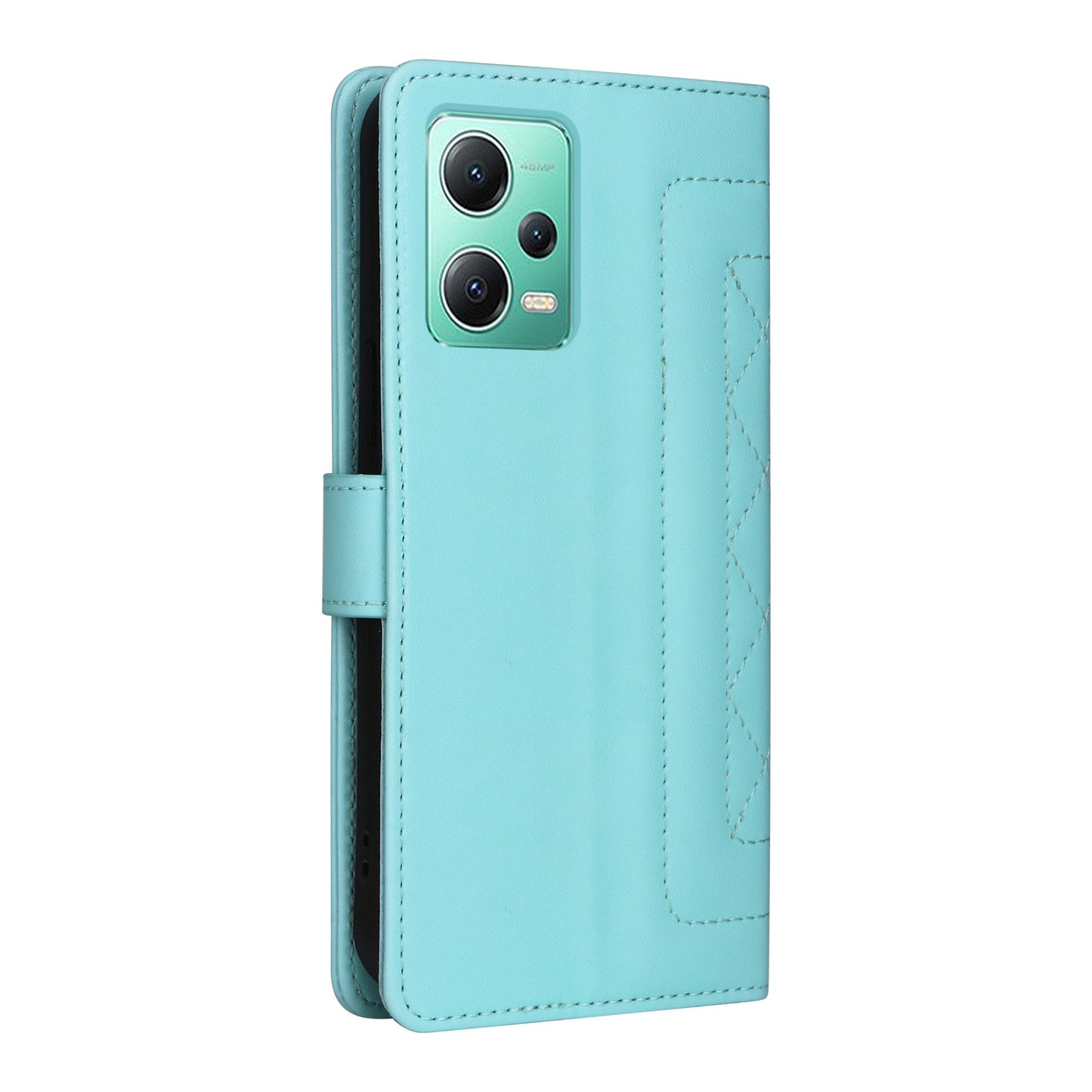 Xiaomi Redmi Note 12 5G / Poco X5 Diamond Lattice Leather Flip Phone Case - Durable and Convenient Holder with Precision Cutouts