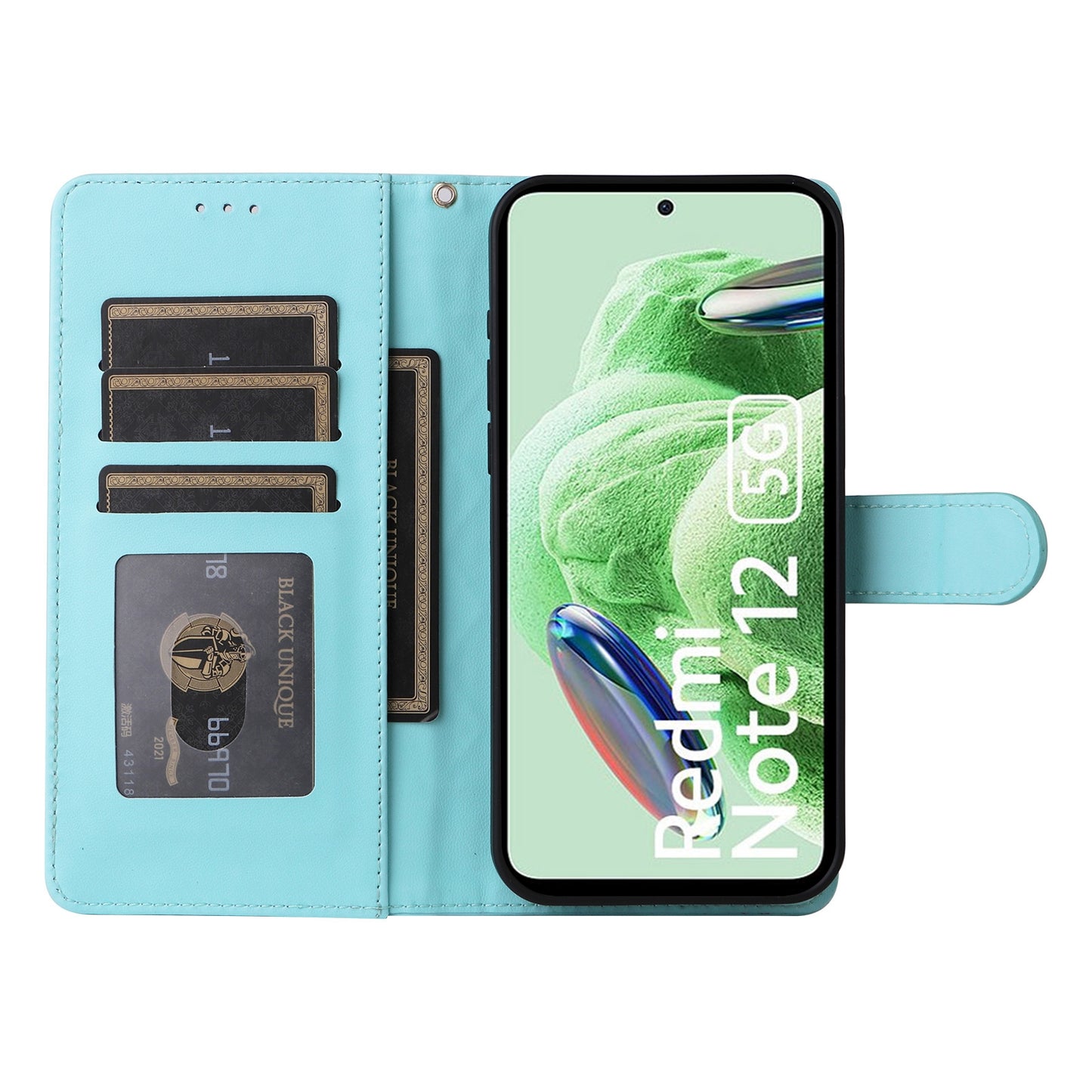 Xiaomi Redmi Note 12 5G / Poco X5 Diamond Lattice Leather Flip Phone Case - Durable and Convenient Holder with Precision Cutouts