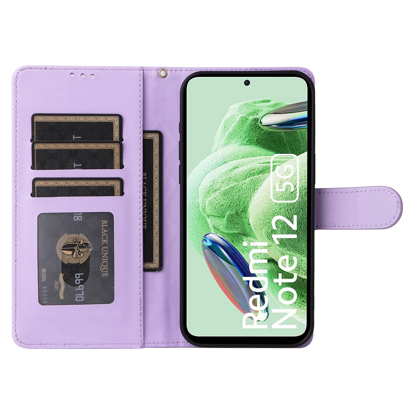 Xiaomi Redmi Note 12 5G / Poco X5 Diamond Lattice Leather Flip Phone Case - Durable and Convenient Holder with Precision Cutouts
